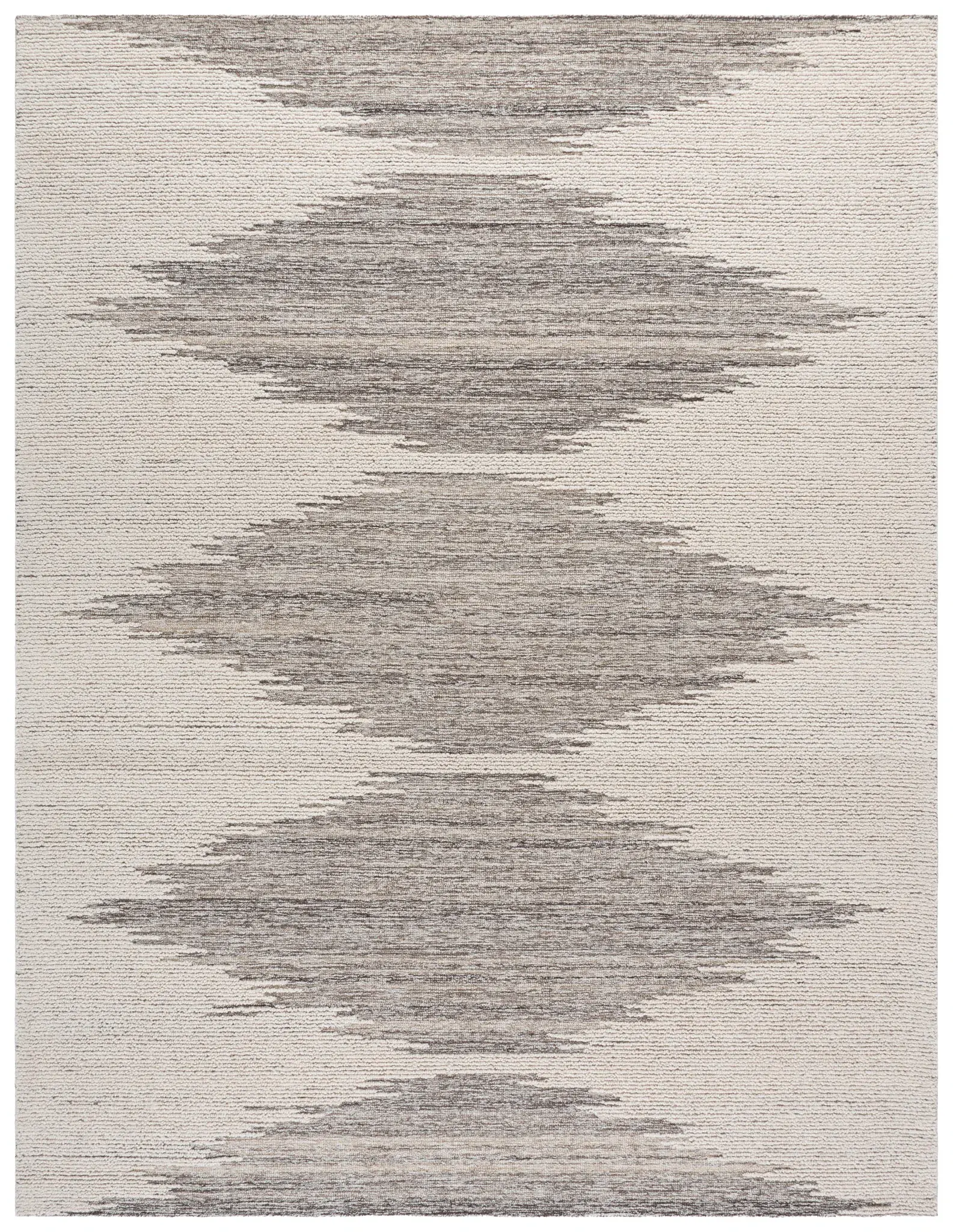 Abstract Scandinavian Diamond Hand-Tufted Wool Rug