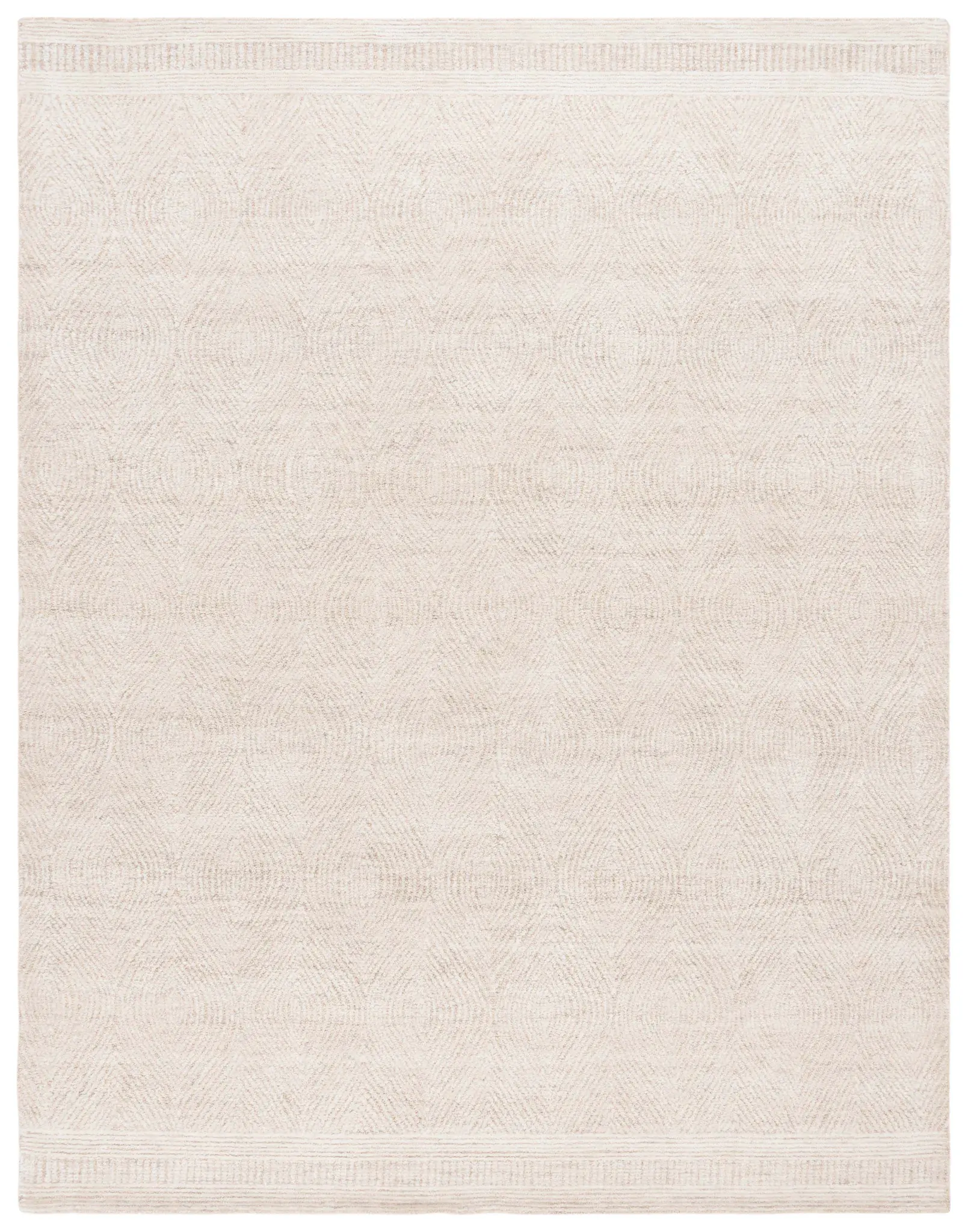 Abstract Scandinavian Geometric Hand-Tufted Wool Rug