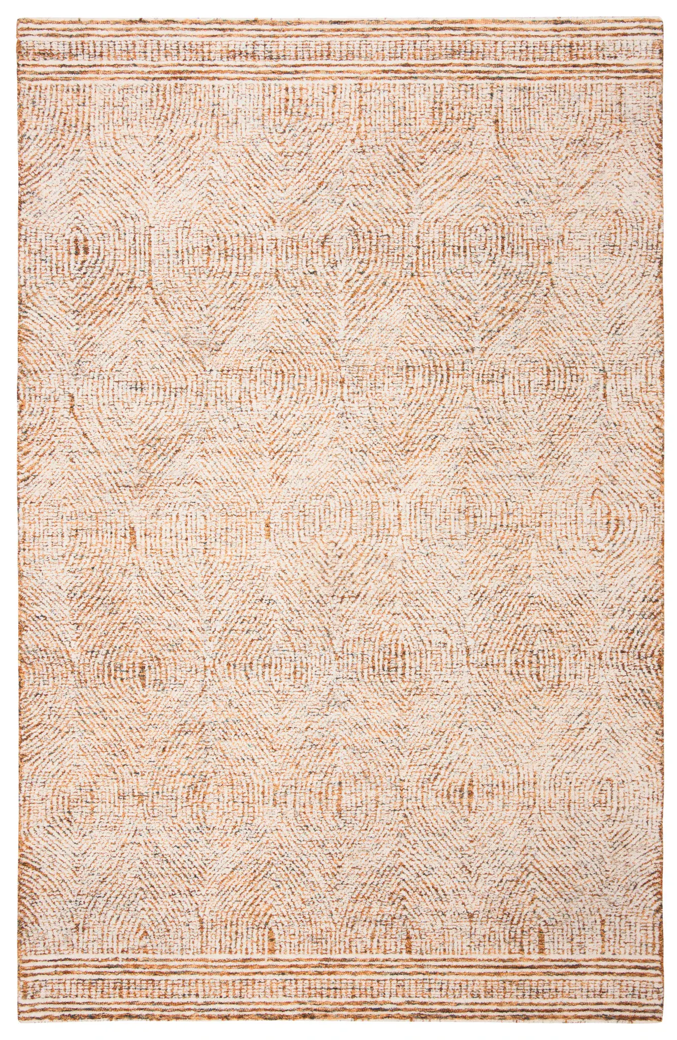 Abstract Scandinavian Geometric Hand-Tufted Wool Rug