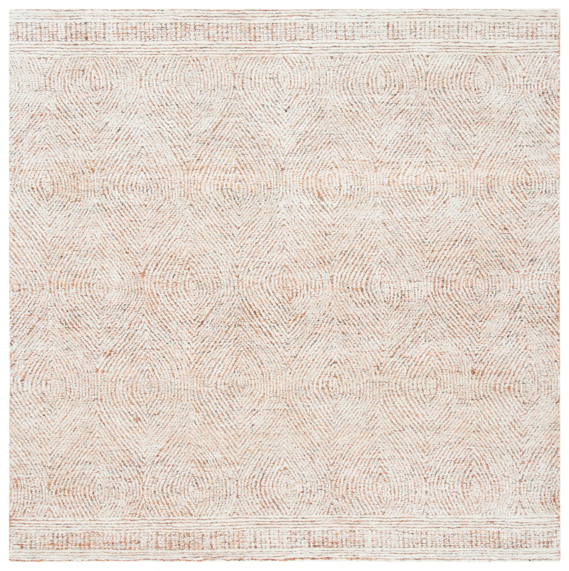 Abstract Scandinavian Geometric Hand-Tufted Wool Rug