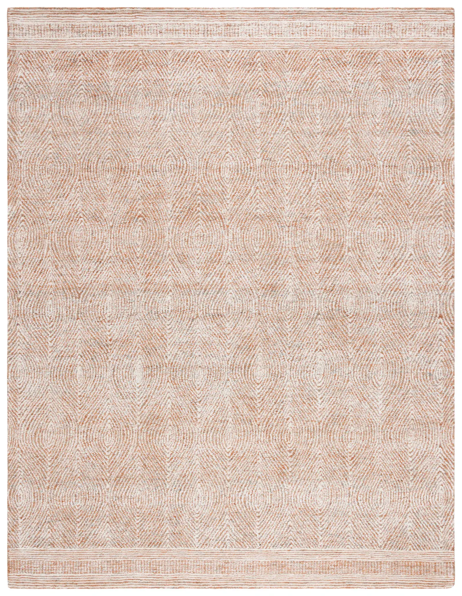 Abstract Scandinavian Geometric Hand-Tufted Wool Rug