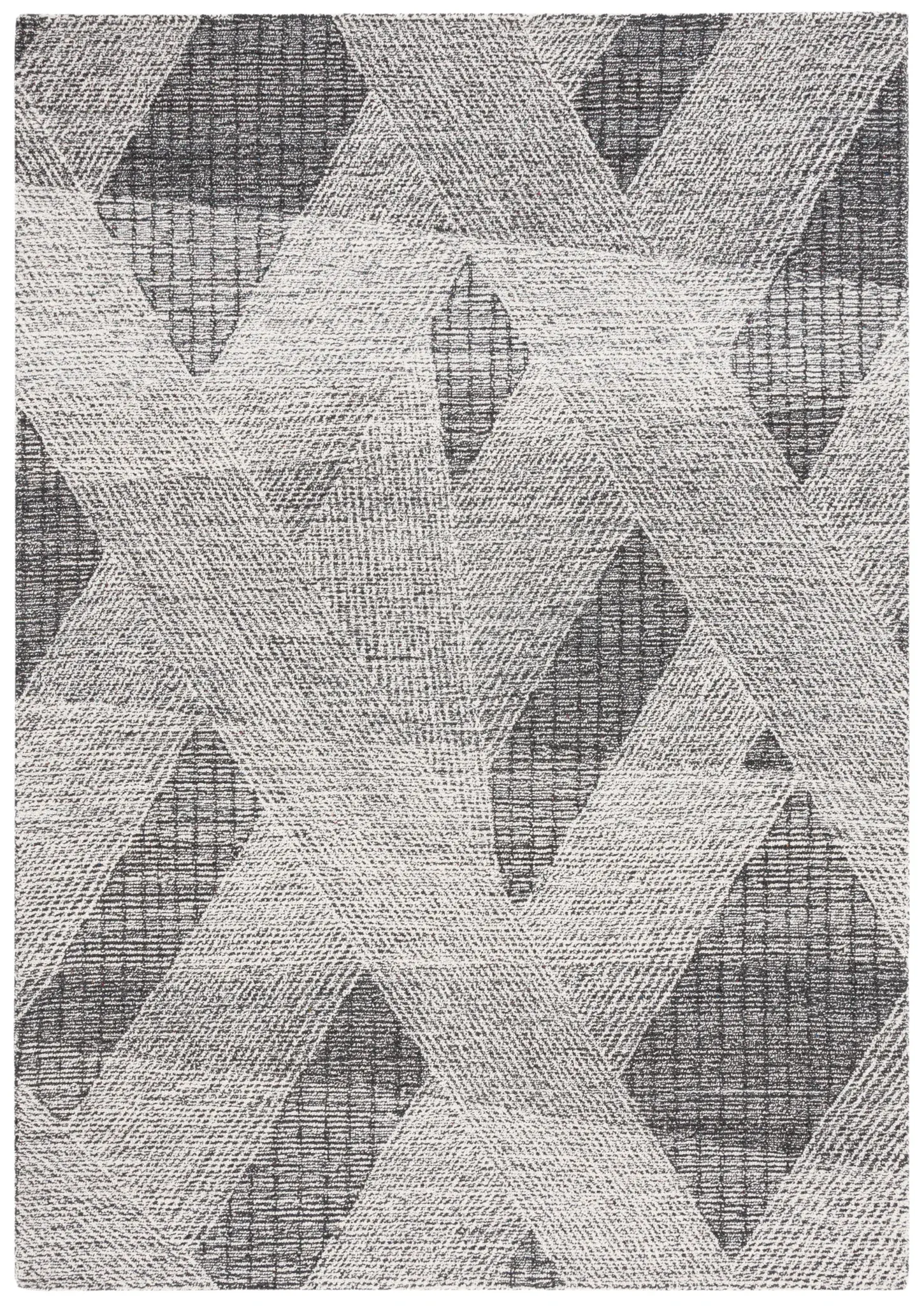 Abstract Abstract Ribbon Hand-Tufted Wool Rug