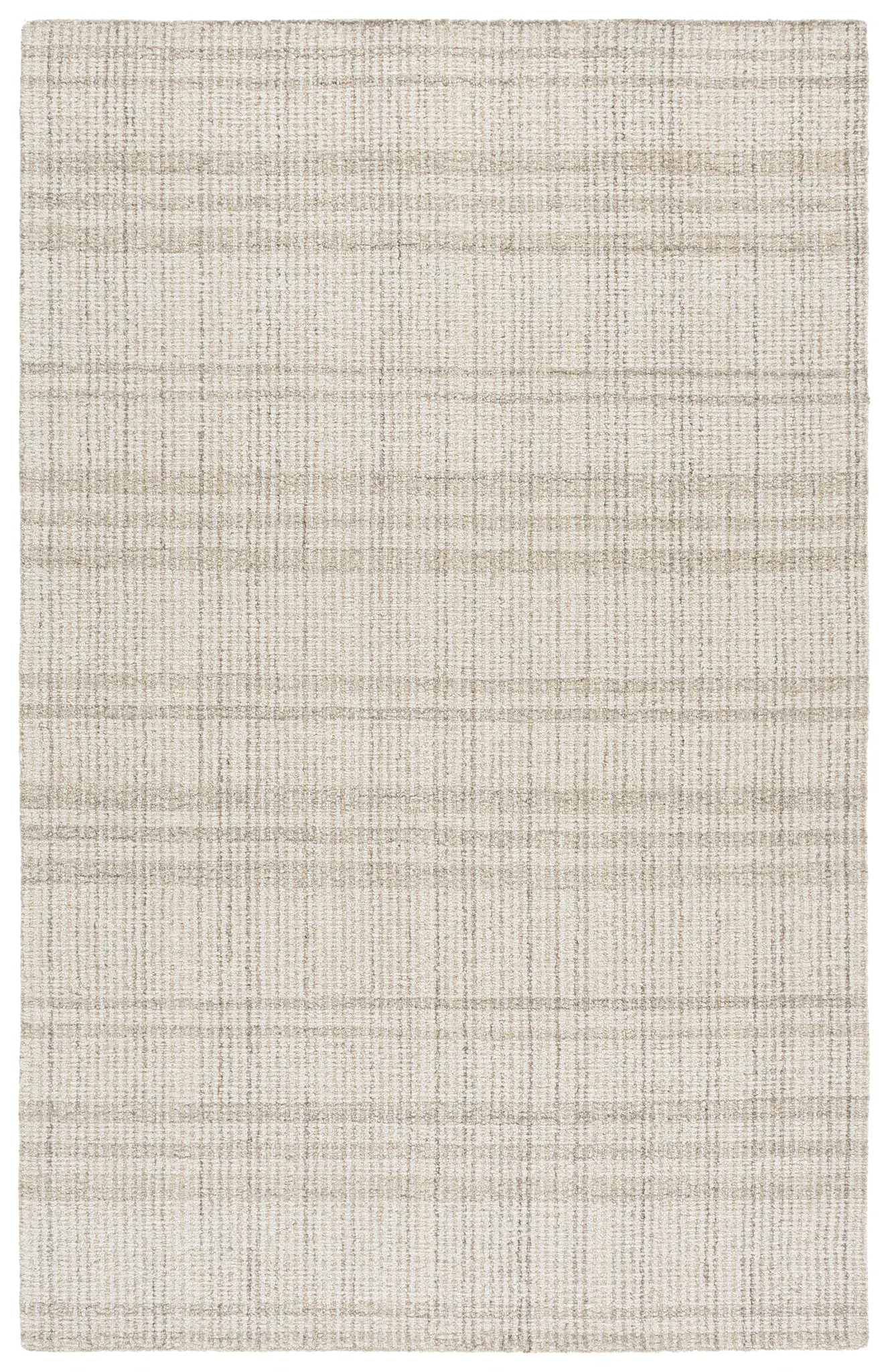 Abstract Plaid Hand-Tufted Wool Rug