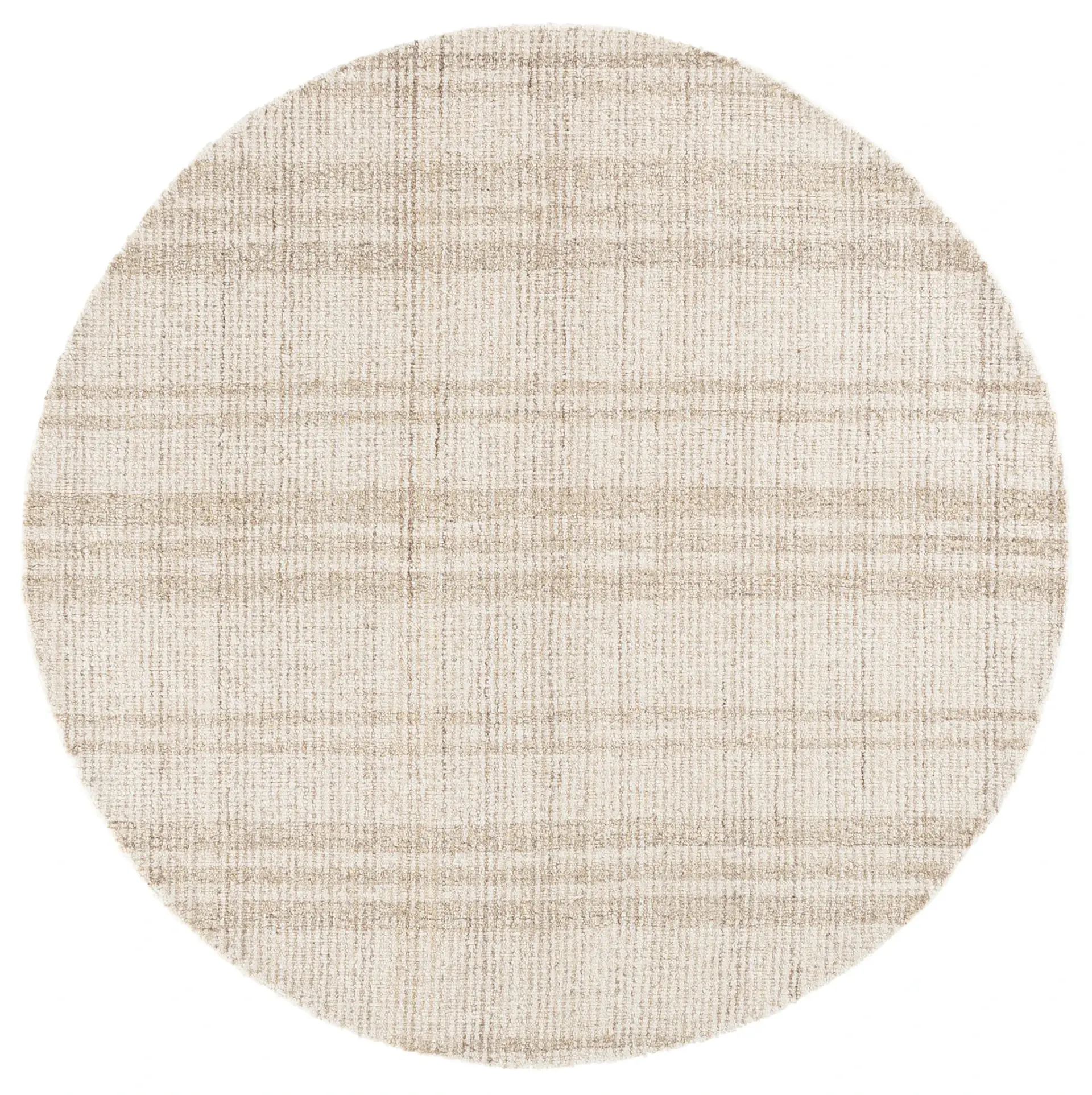 Abstract Plaid Hand-Tufted Wool Rug