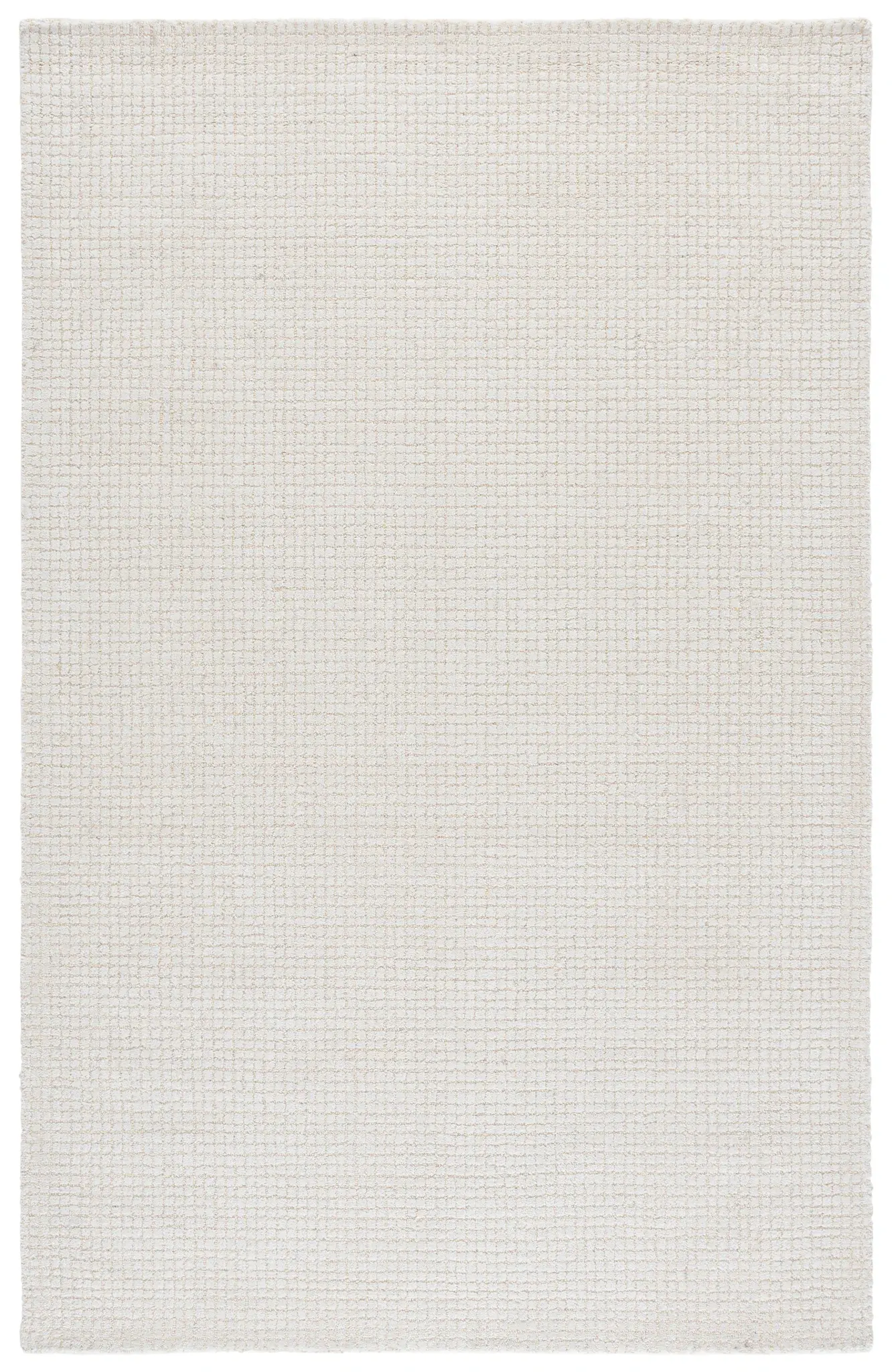 Abstract Solid Grid Hand-Tufted Rug
