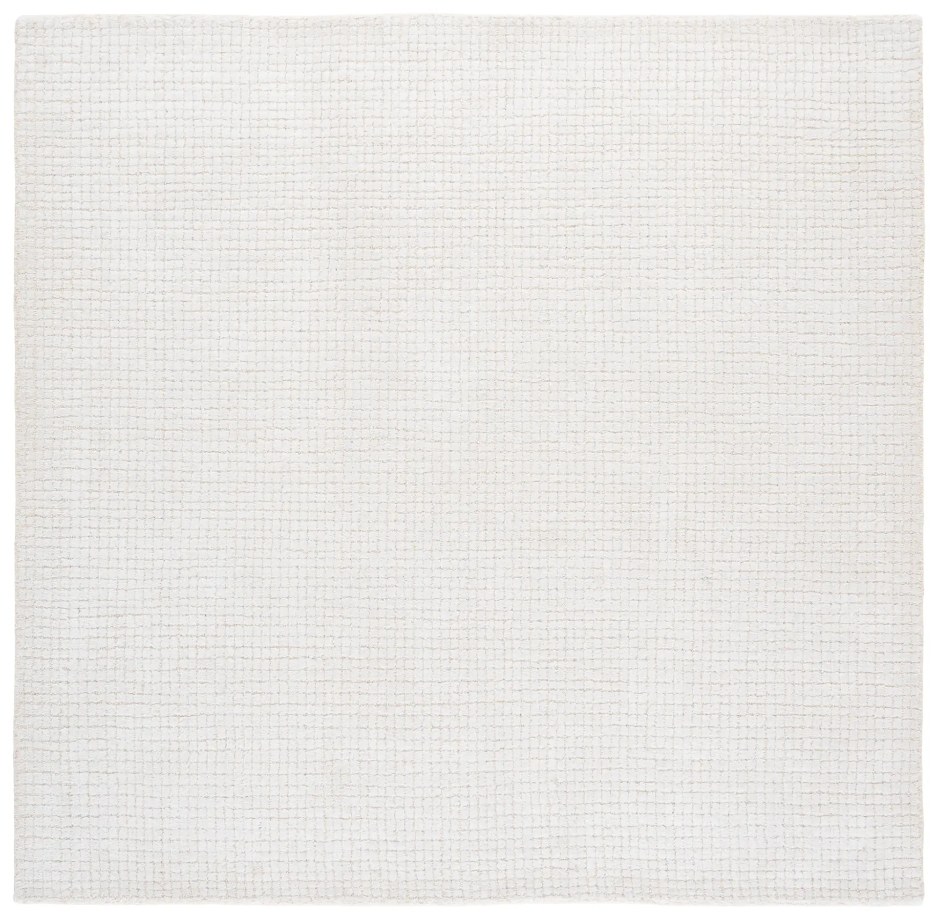 Abstract Solid Grid Hand-Tufted Rug