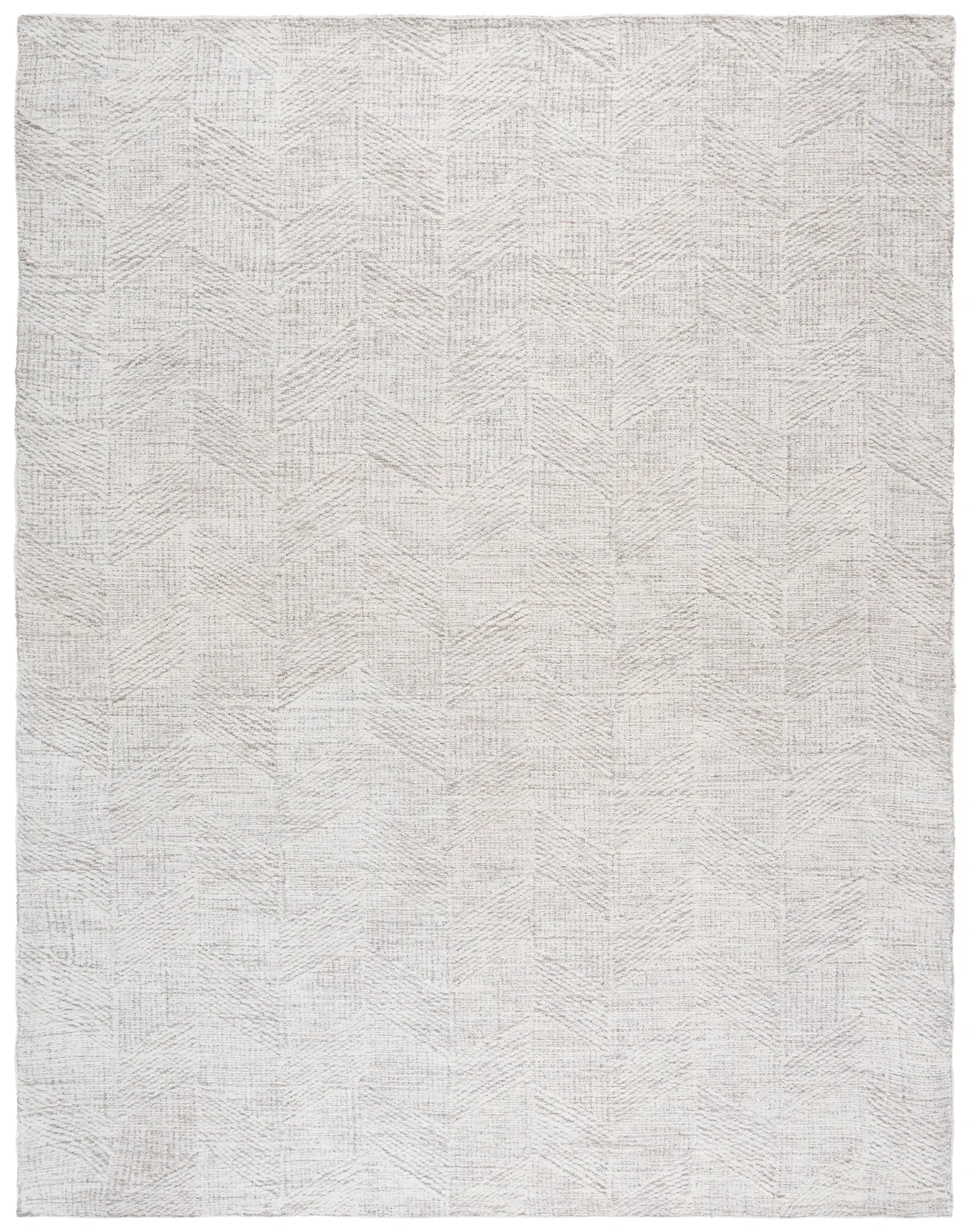 Abstract Scandinavian Chevron Hand-Tufted Wool Rug
