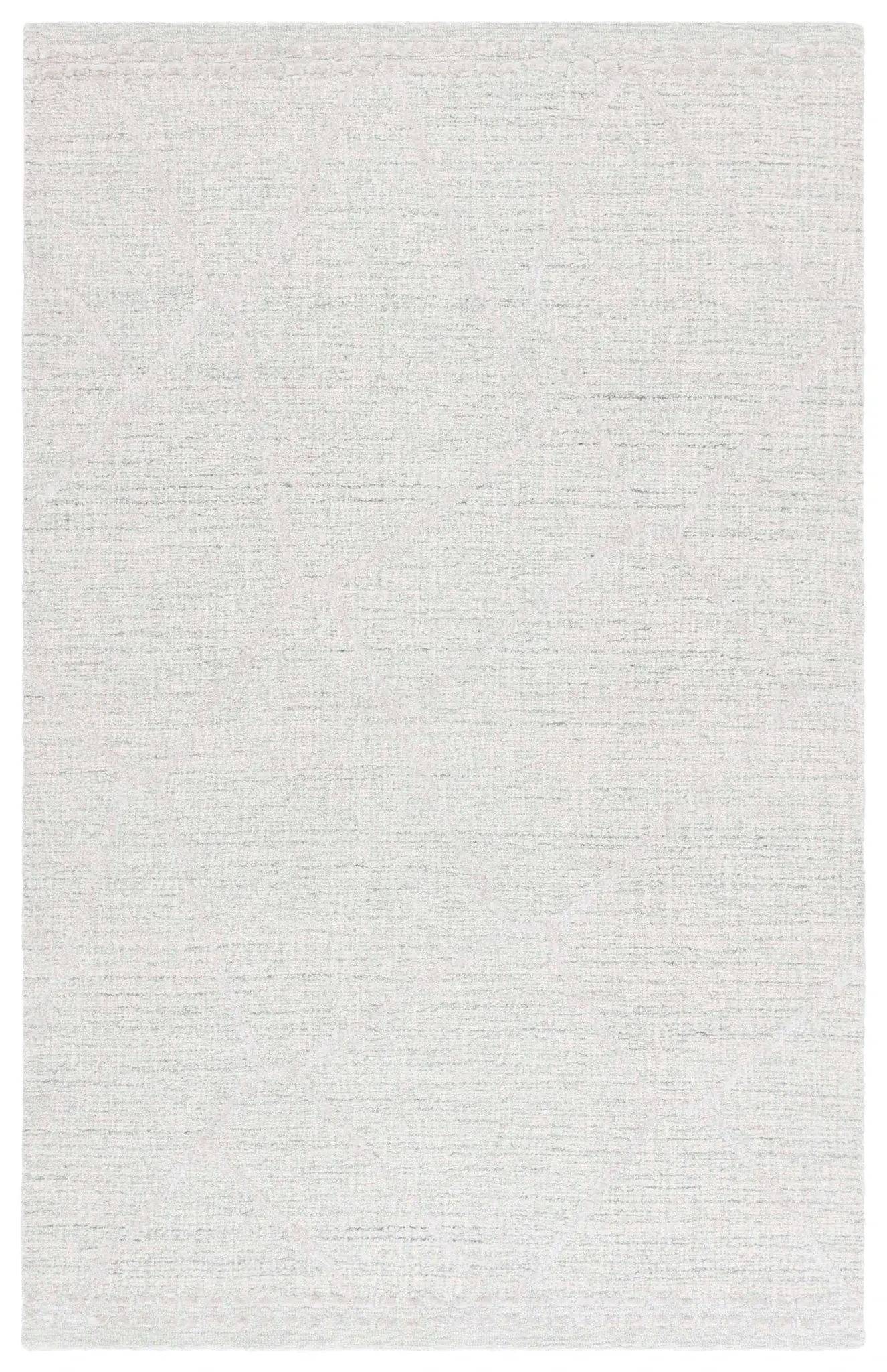 Abstract Modern Fractured Diamond Hand-Tufted Wool Rug
