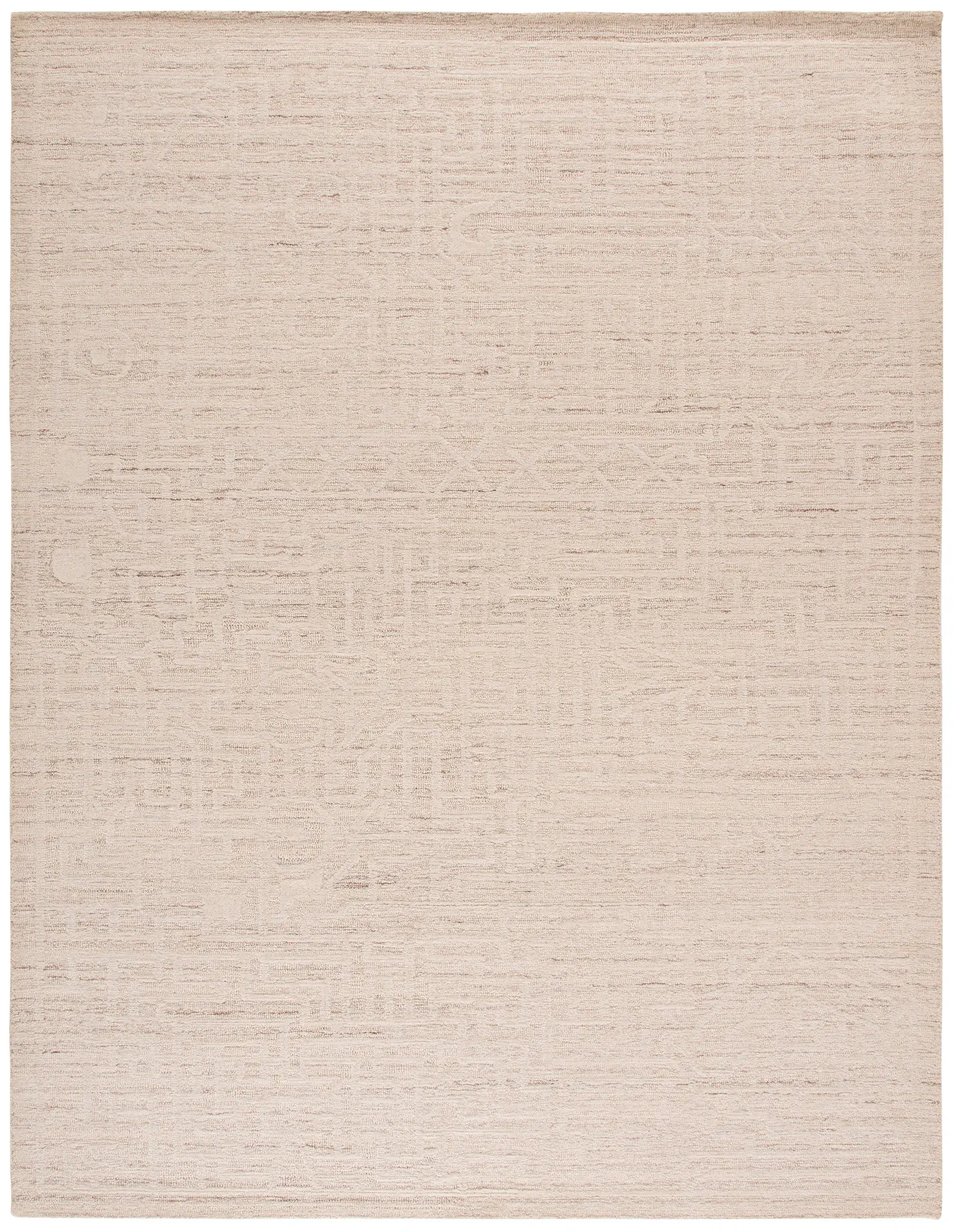 Abstract Maze Hand-Tufted Wool Rug