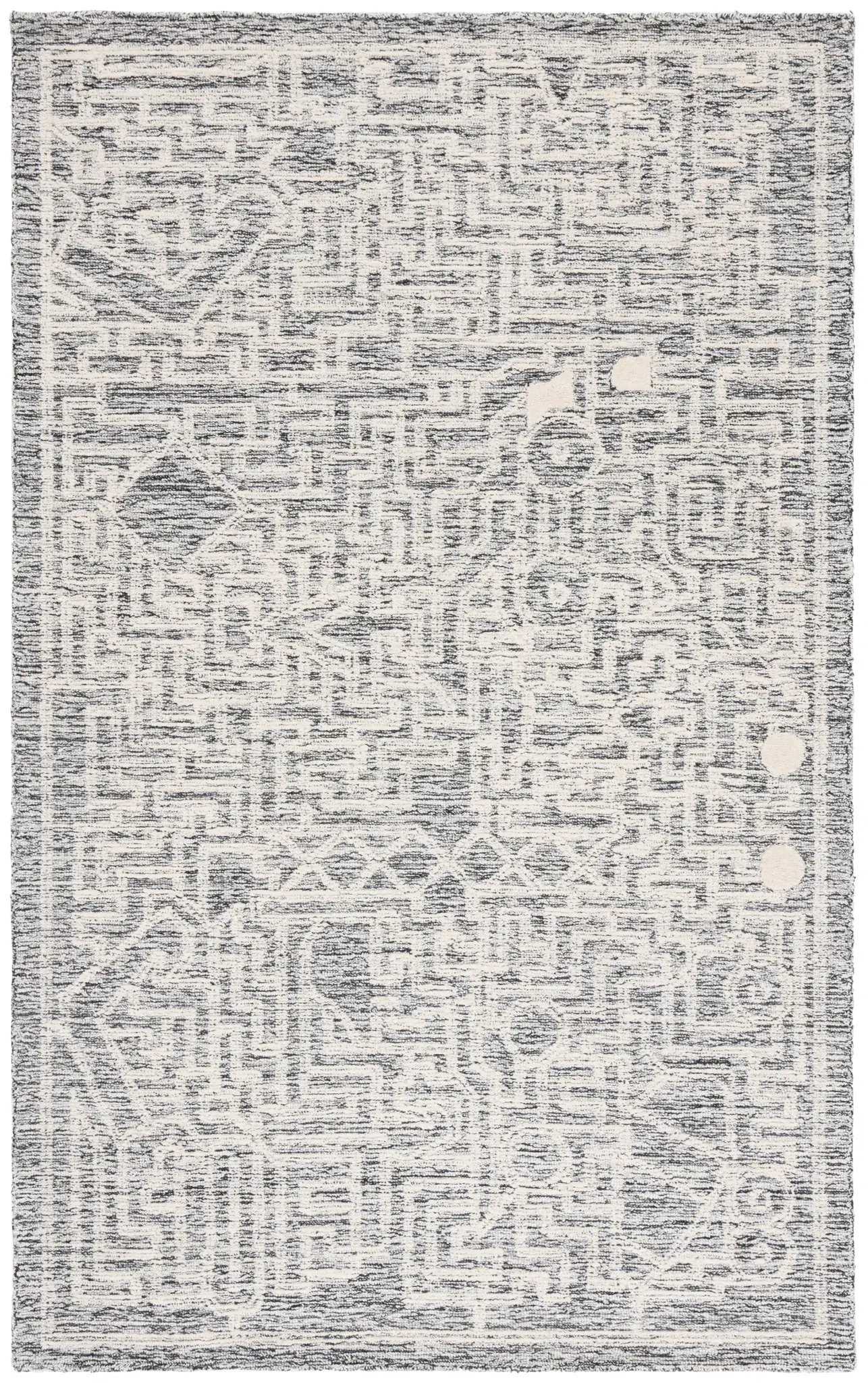Abstract Maze Hand-Tufted Wool Rug