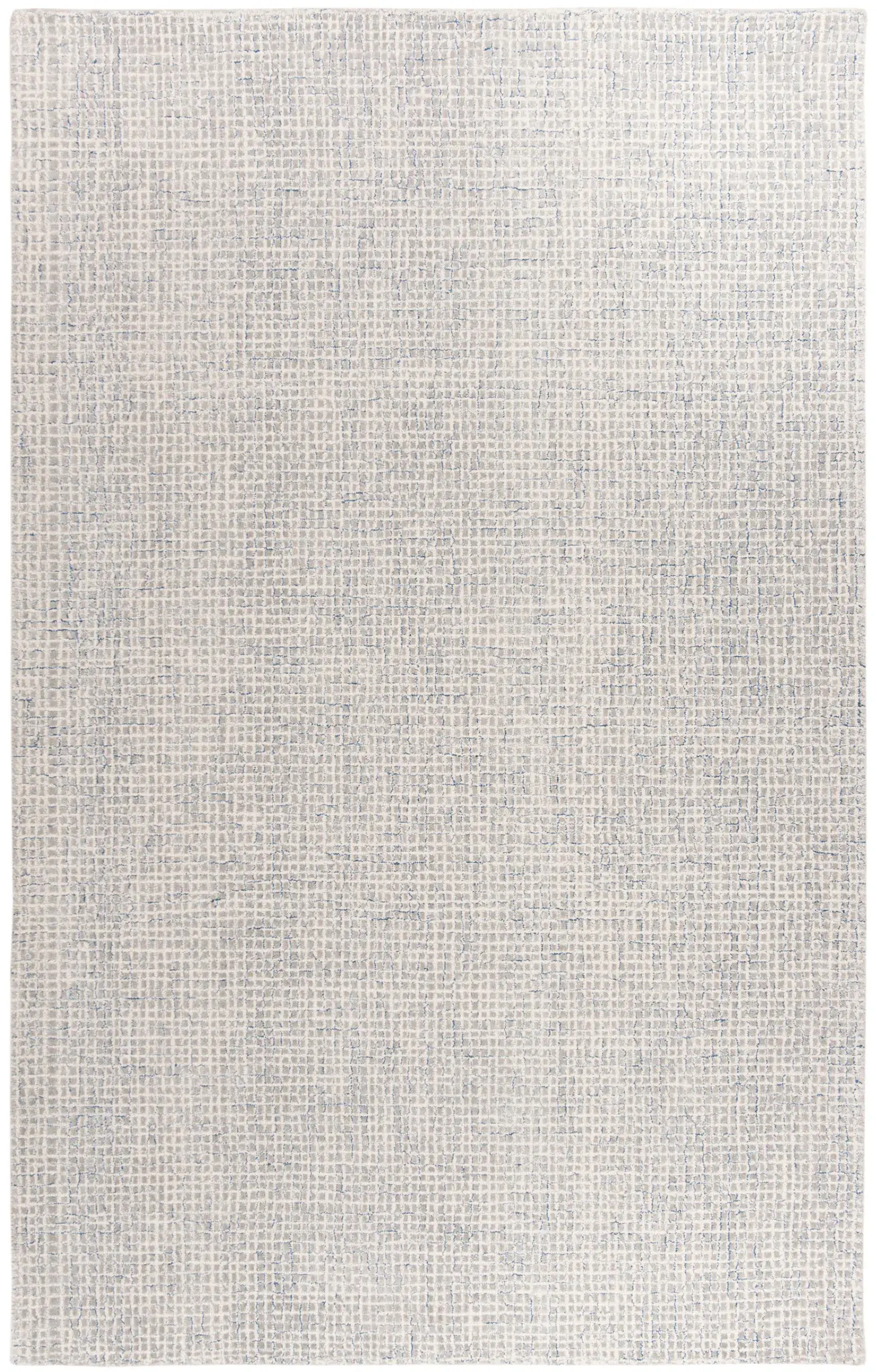 Abstract Textured Crosshatch Hand-Tufted Rug