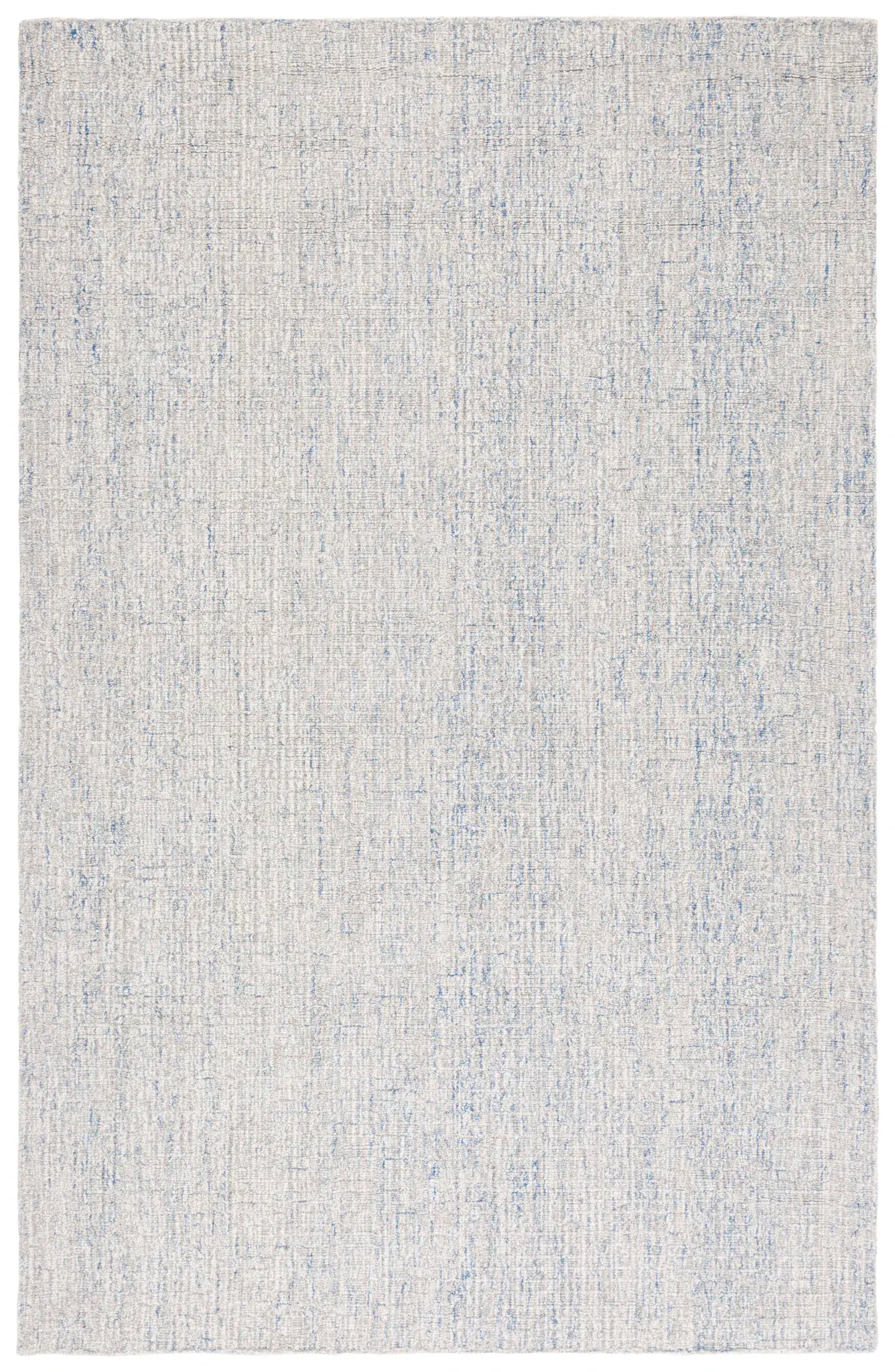 Abstract Ribbed Hand-Tufted Wool Rug