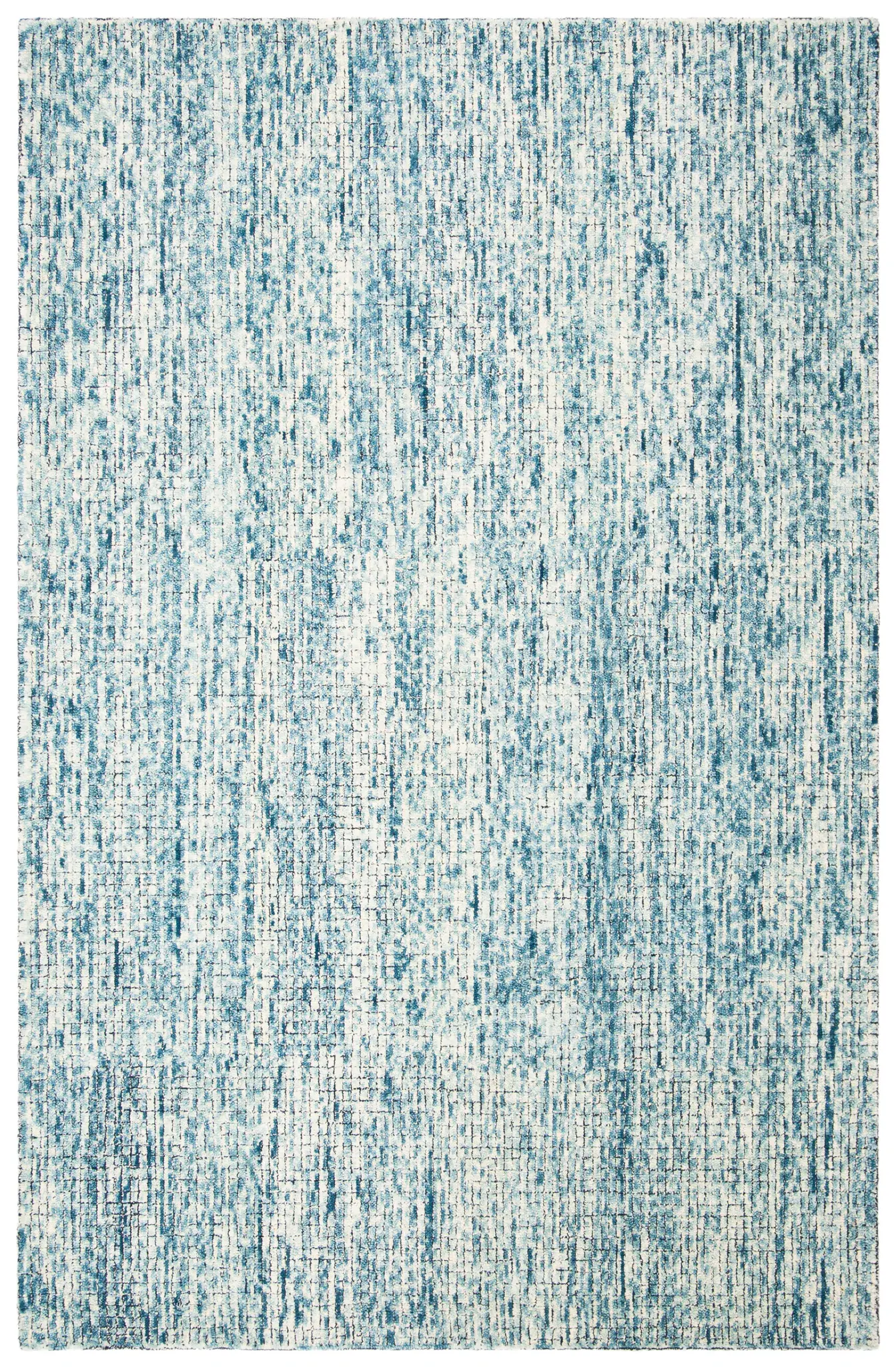 Abstract Modern Grid Hand-Tufted Wool Rug