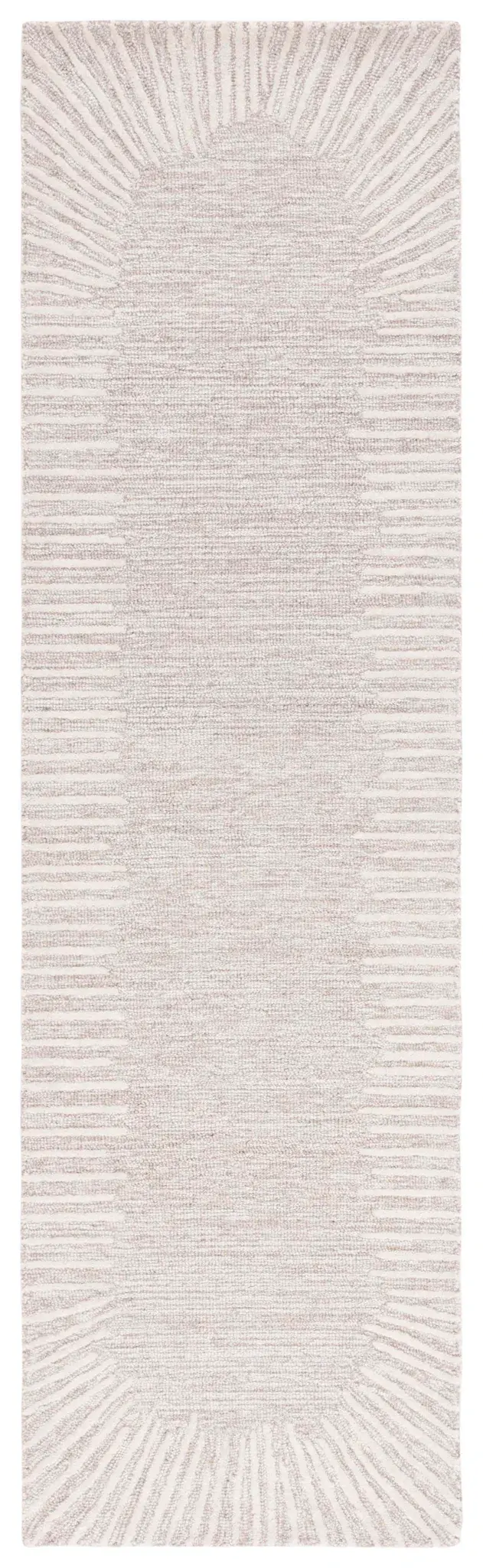 Abstract Sunburst Hand-Tufted Wool Rug
