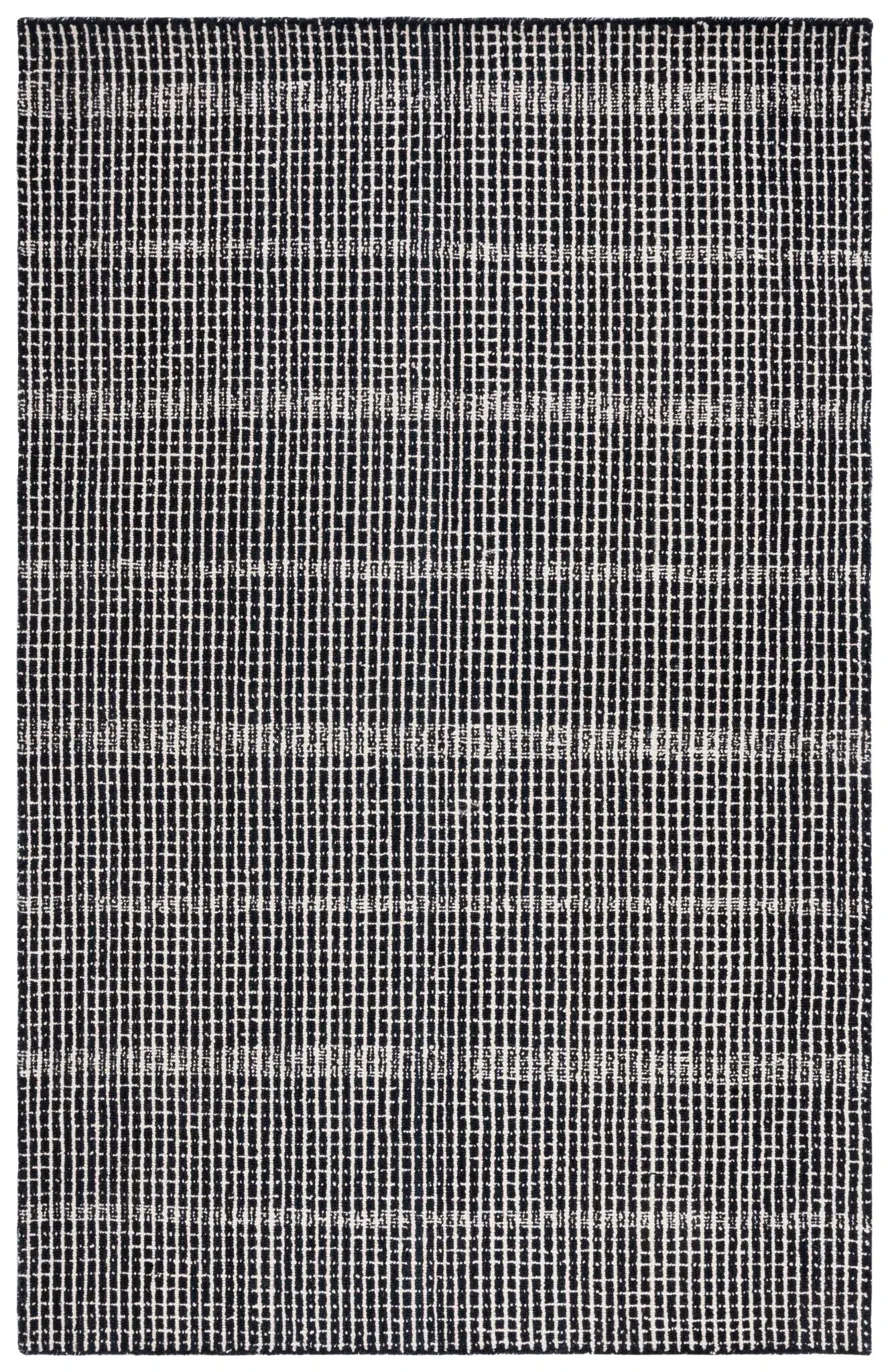 Abstract Grid Hand-Tufted Wool Rug