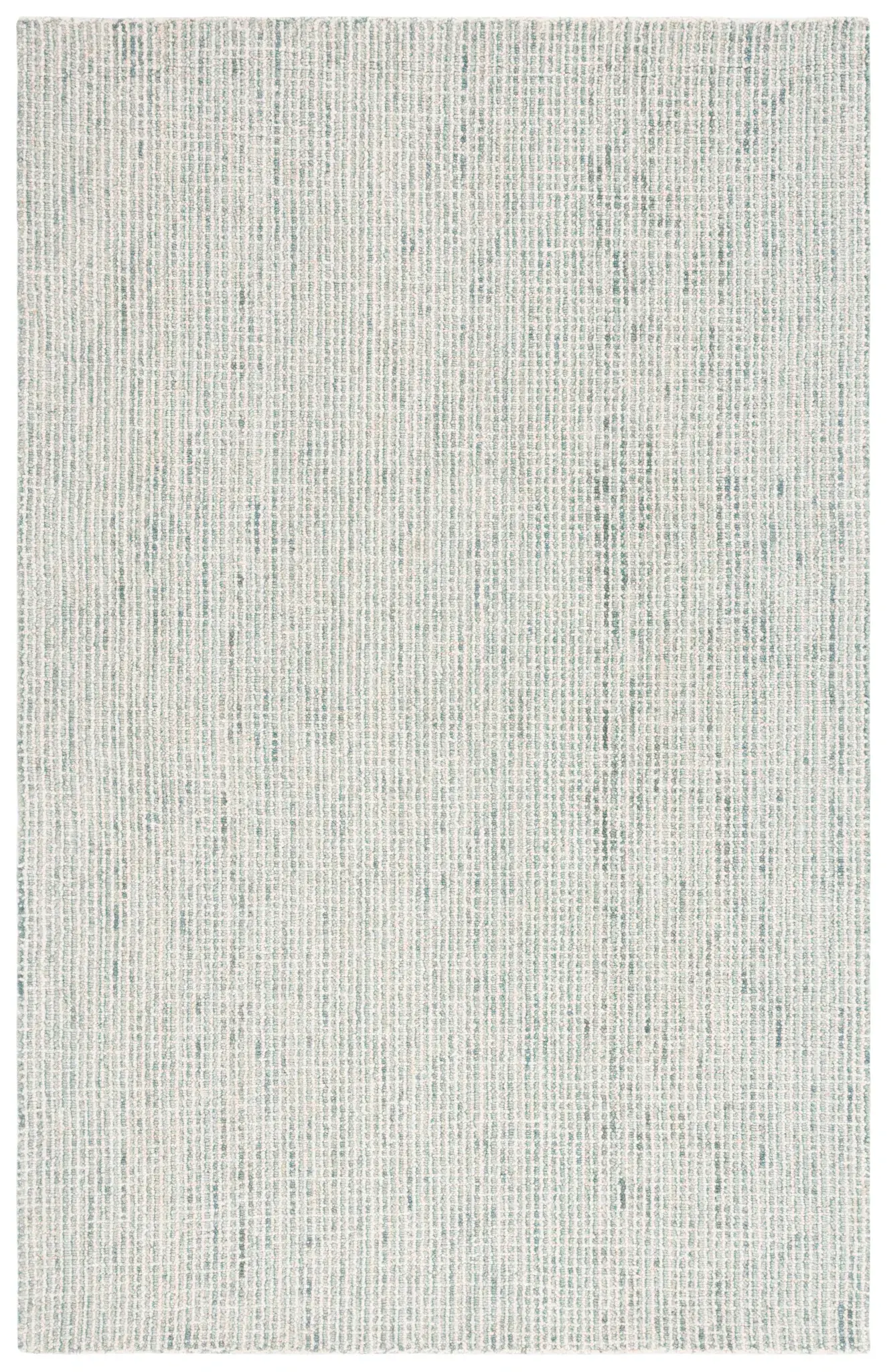Abstract Coastal Basketweave Hand-Tufted Wool Rug