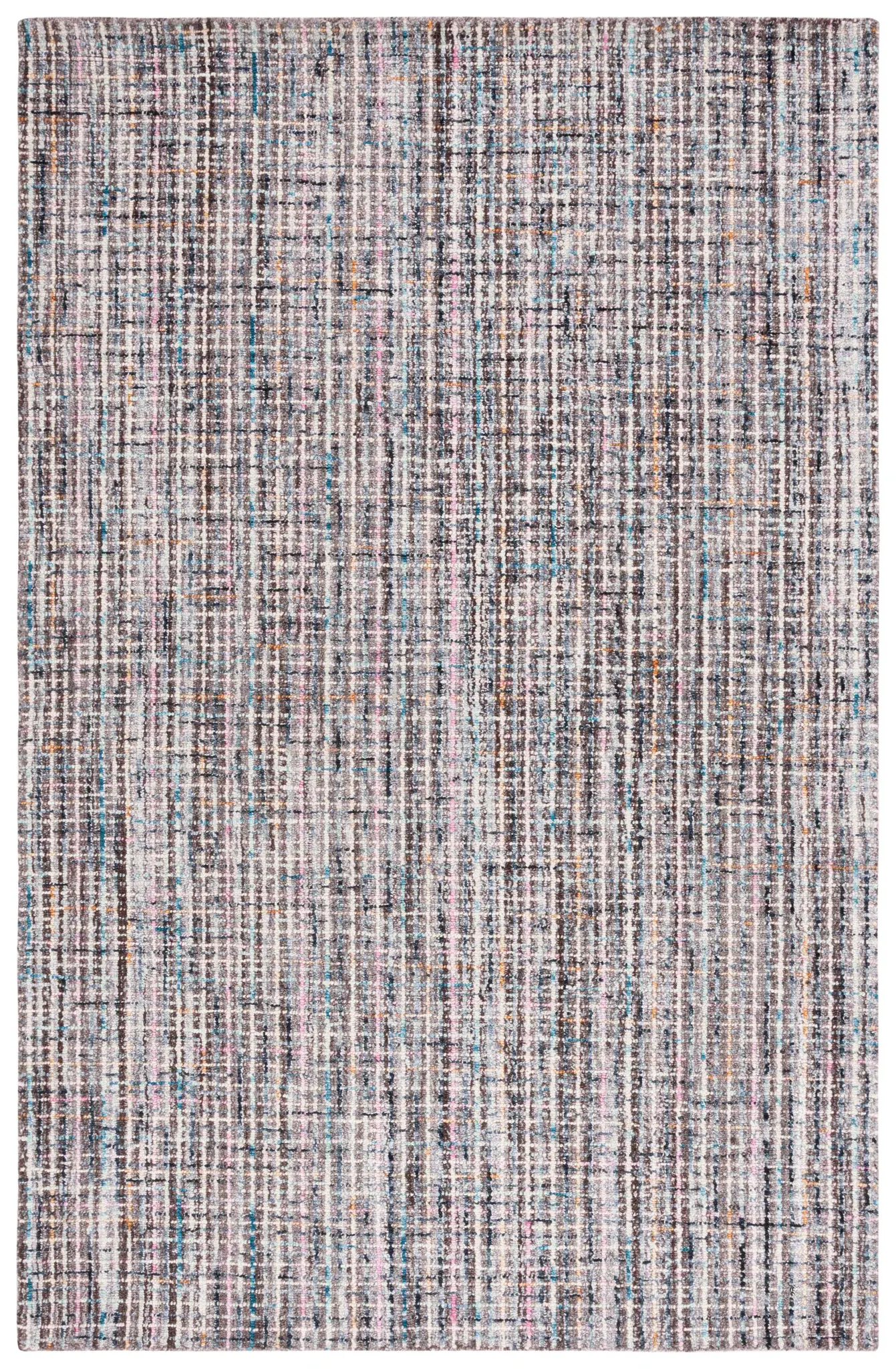 Abstract Modern Plaid Hand-Tufted Wool Rug