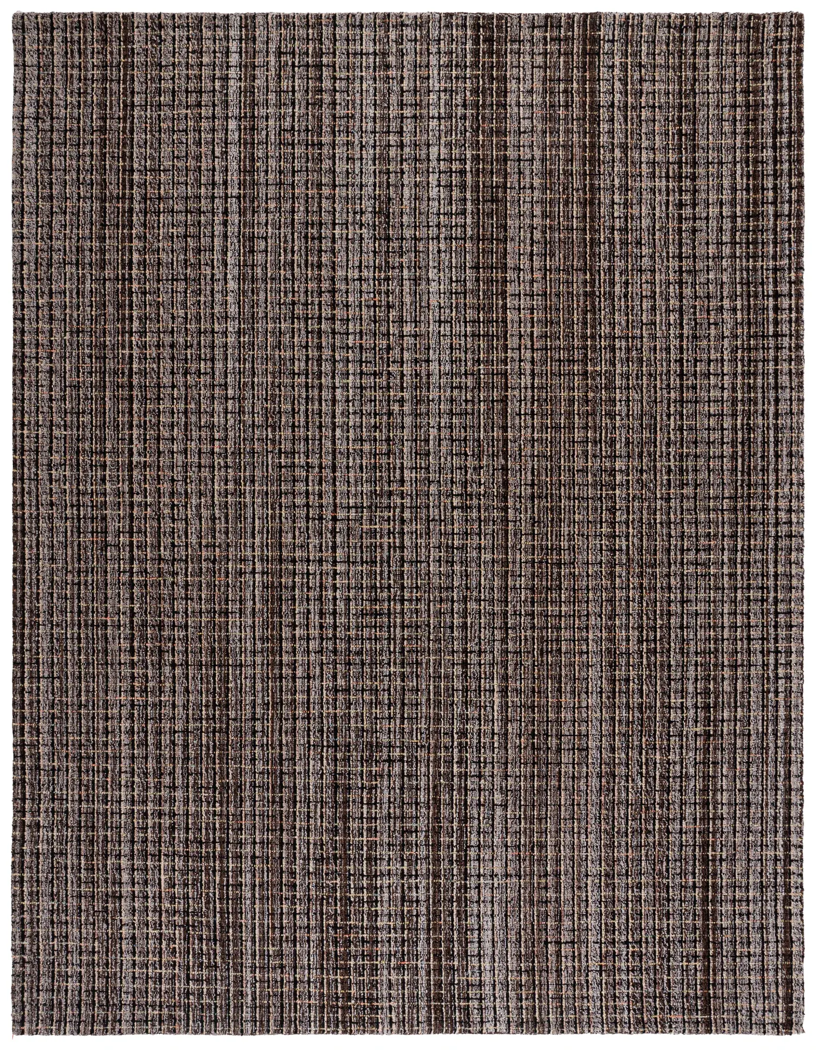 Abstract Heathered Grid Hand-Tufted Wool Rug