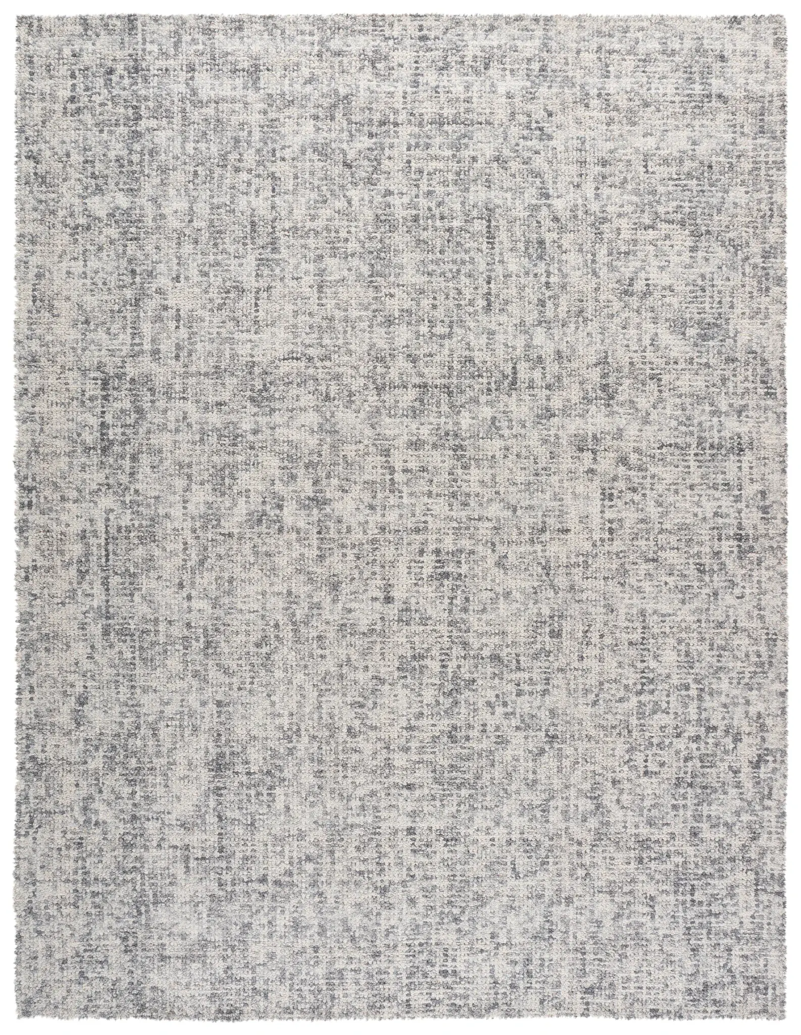 Abstract Modern Mottled Hand-Tufted Wool Rug