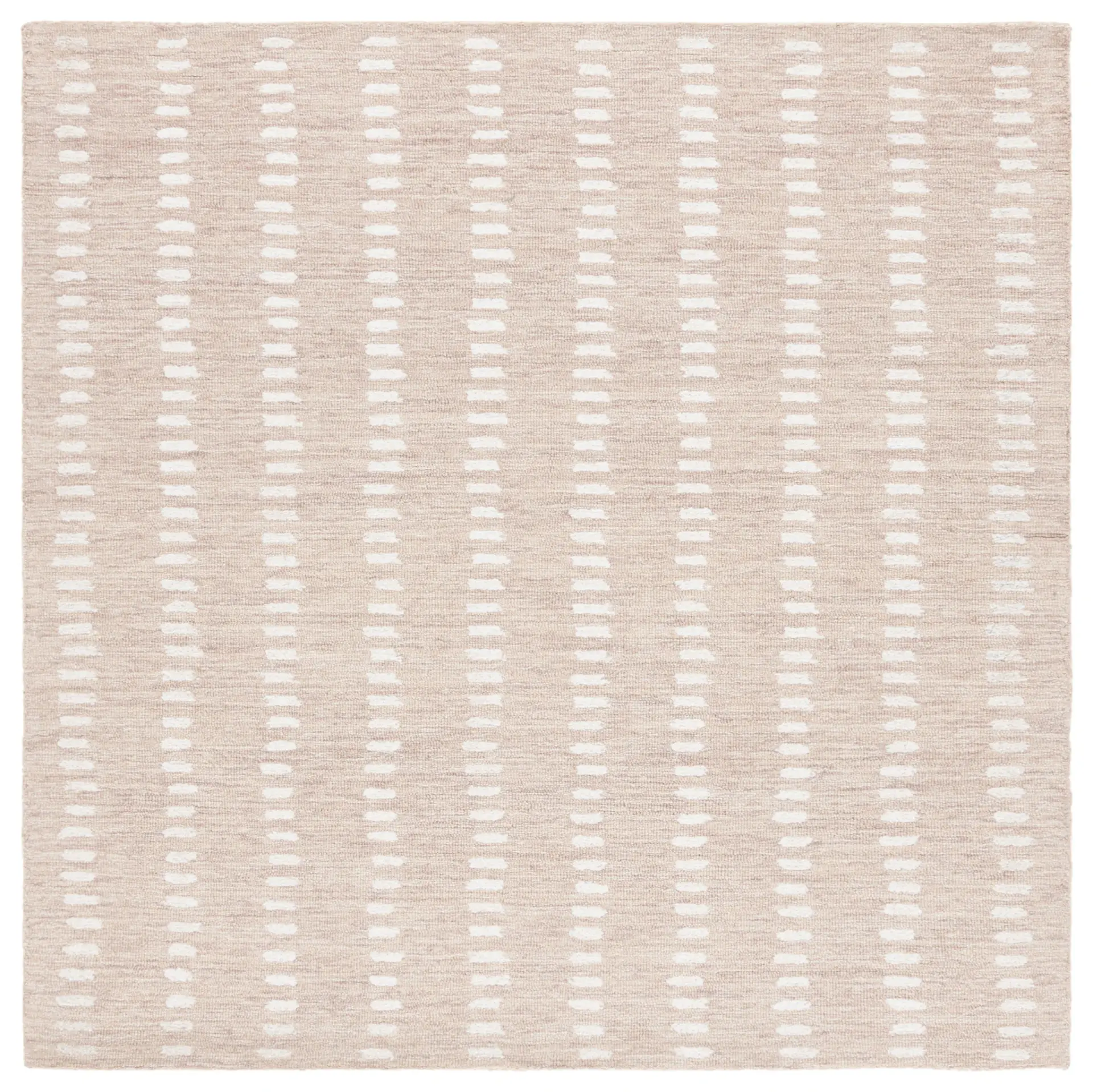 Abstract Scandinavian Geometric Hand-Tufted Wool Blend Rug