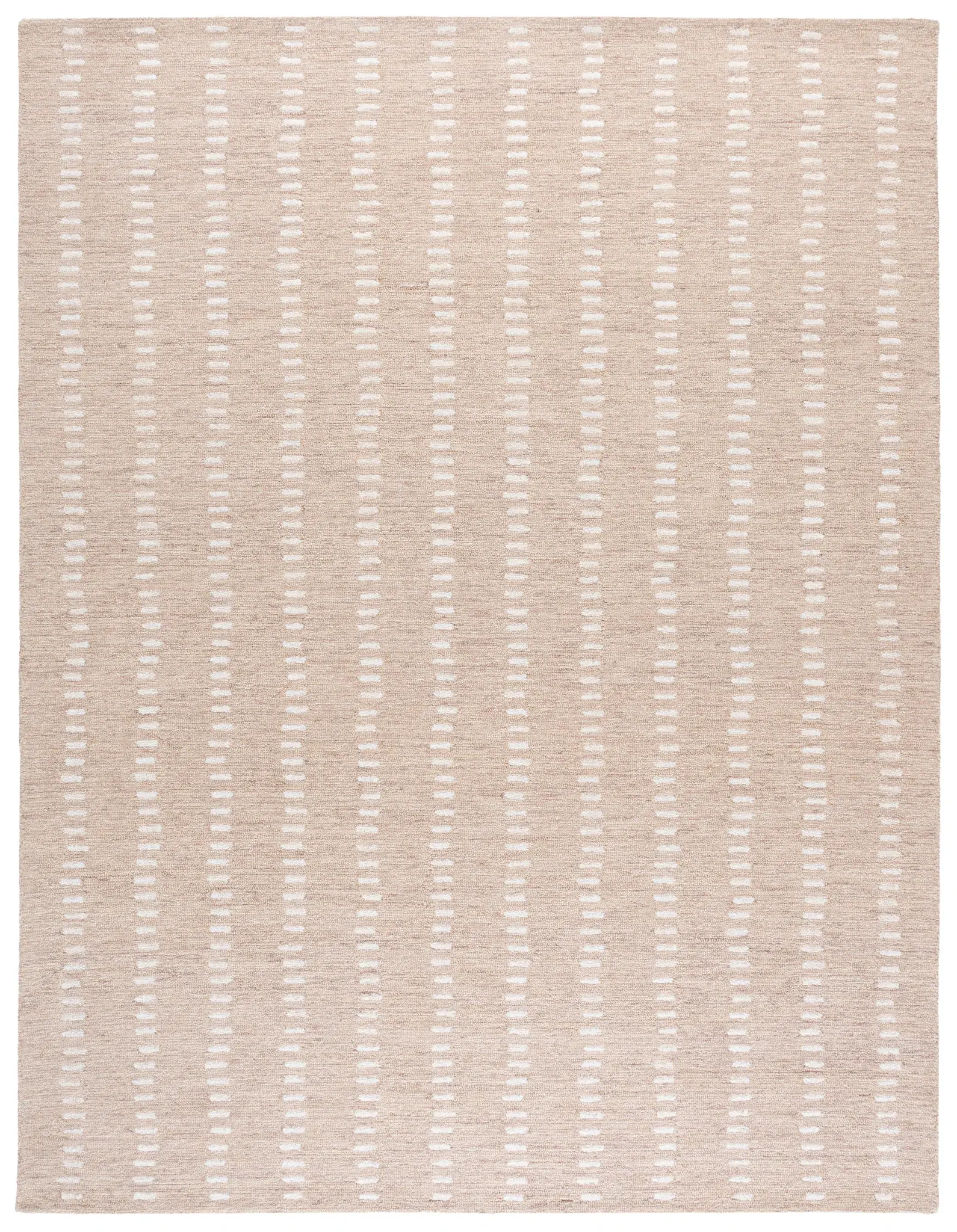 Abstract Scandinavian Geometric Hand-Tufted Wool Blend Rug