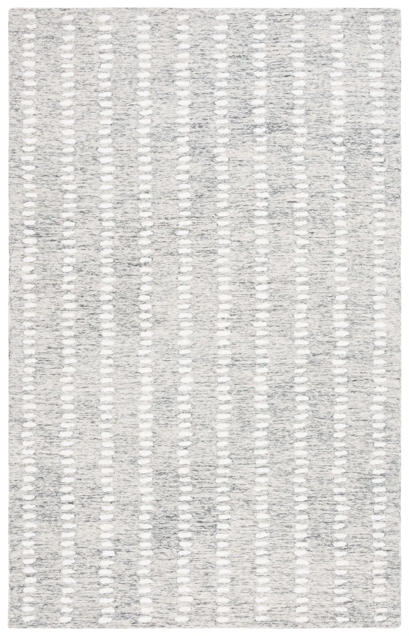 Abstract Scandinavian Geometric Hand-Tufted Wool Blend Rug