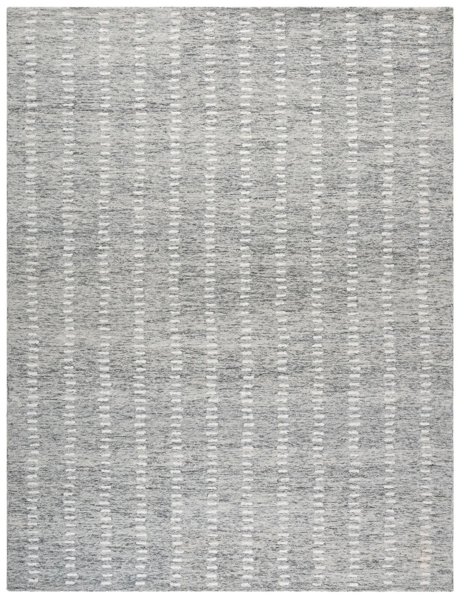 Abstract Scandinavian Geometric Hand-Tufted Wool Blend Rug