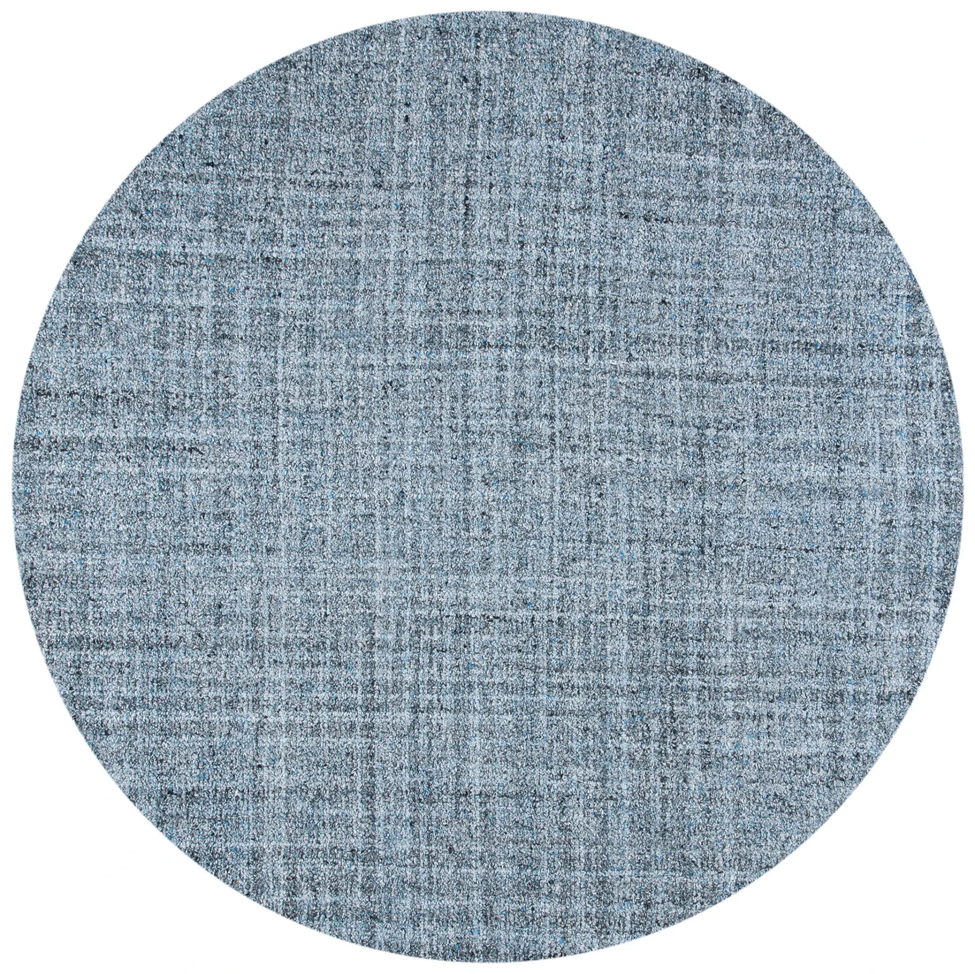 Abstract Modern Crosshatch Hand-Tufted Wool Blend Rug