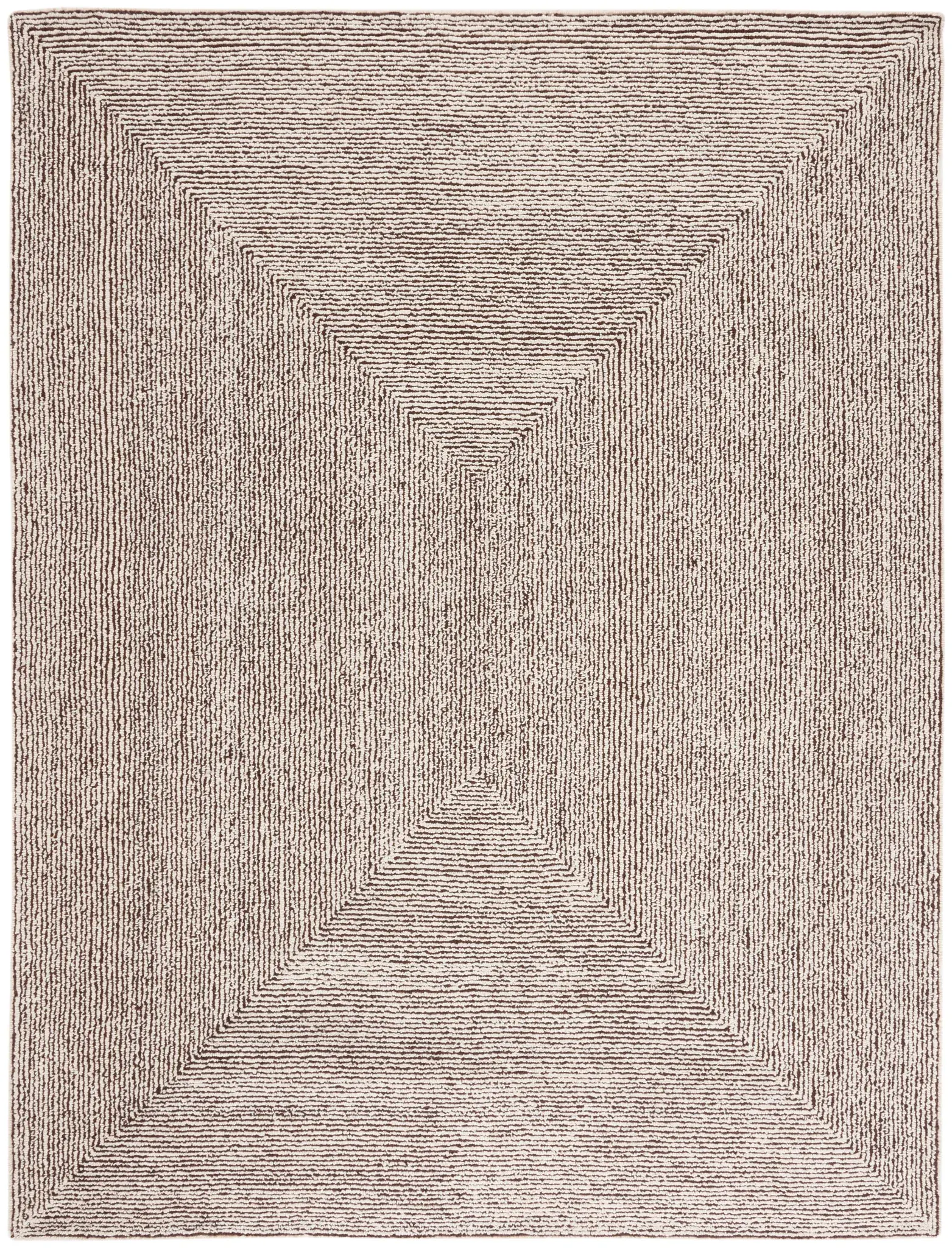 Abstract Coastal Geometric Hand-Tufted Wool & Viscose Rug