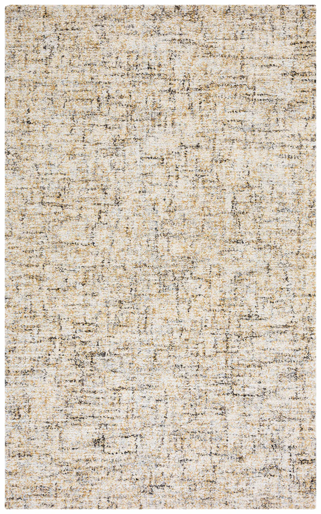 Abstract Abstract Crosshatch Hand-Tufted Wool Blend Rug