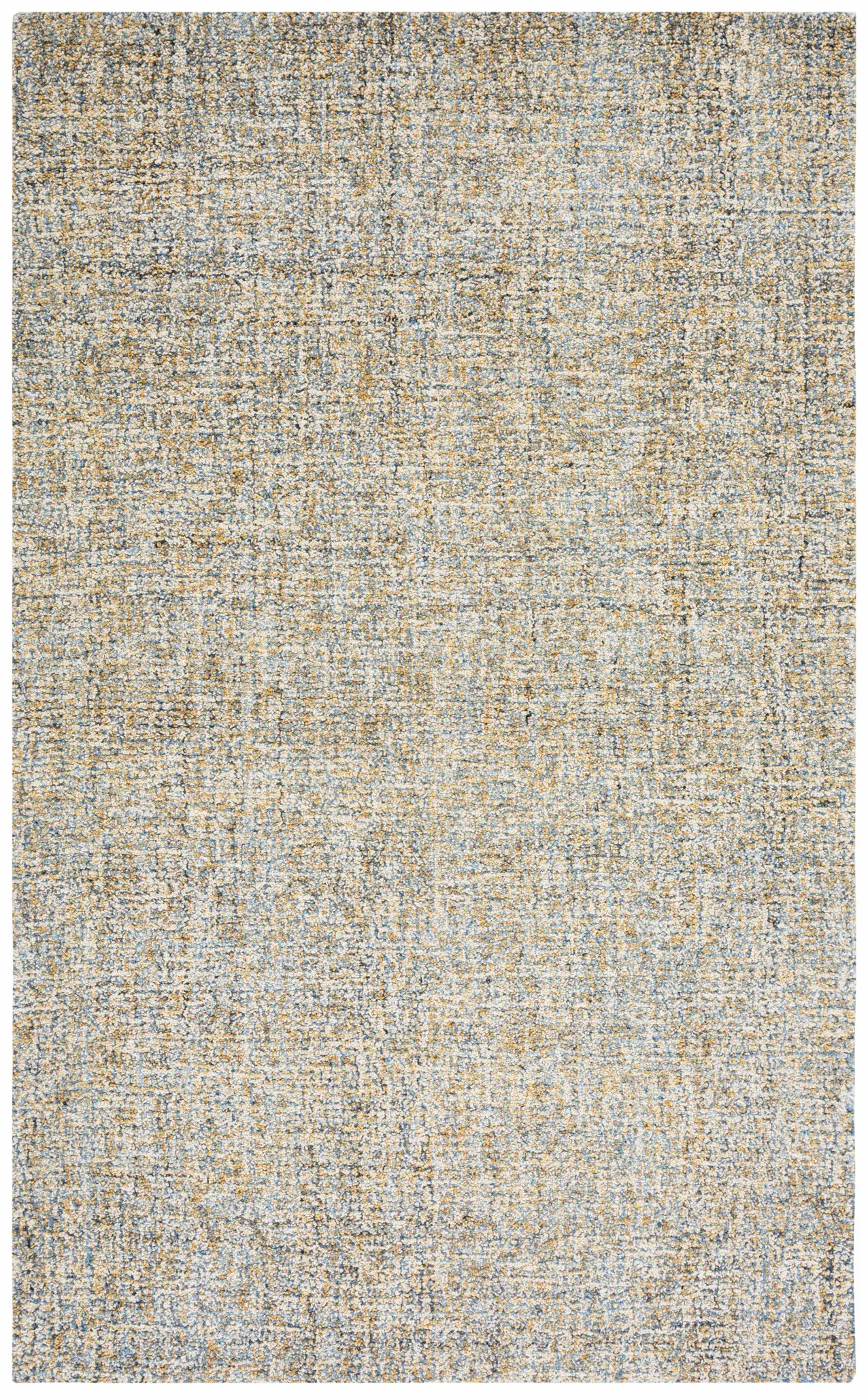 Abstract Modern Heathered Hand-Tufted Wool Blend Rug