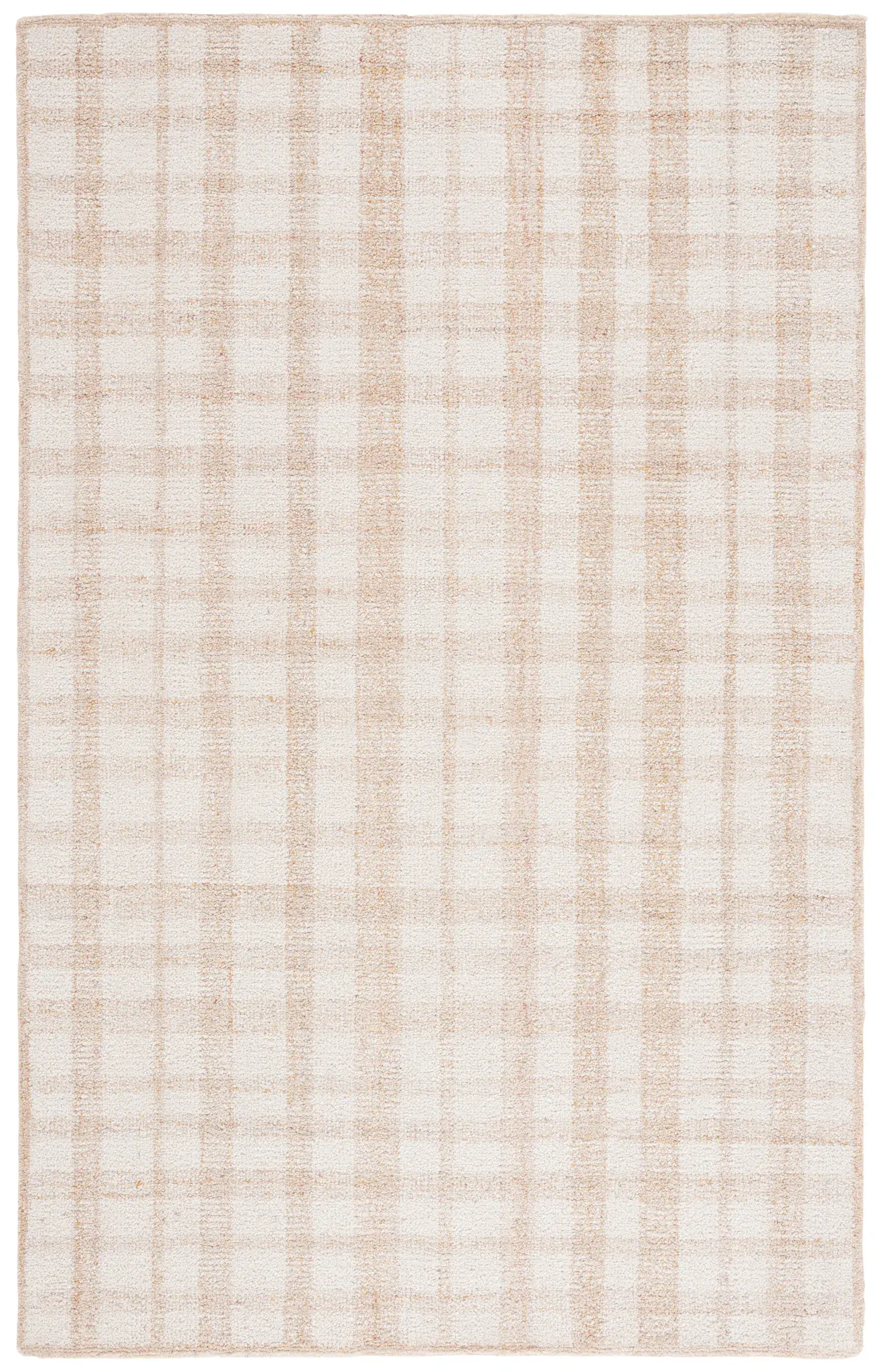 Abstract Farmhouse Plaid Hand-Tufted Wool & Viscose Rug