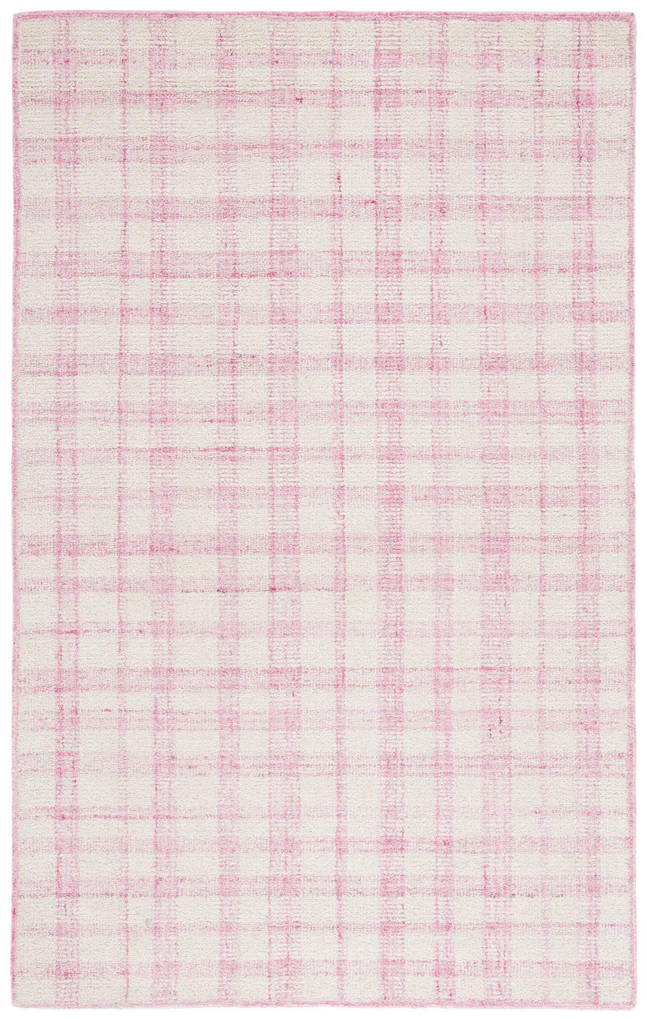 Abstract Farmhouse Plaid Hand-Tufted Wool & Viscose Rug