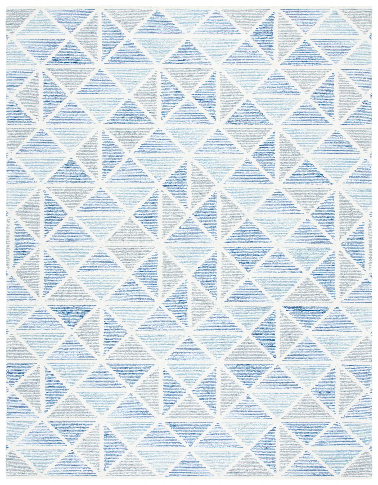 Abstract Coastal Triangle Hand-Tufted Wool Rug