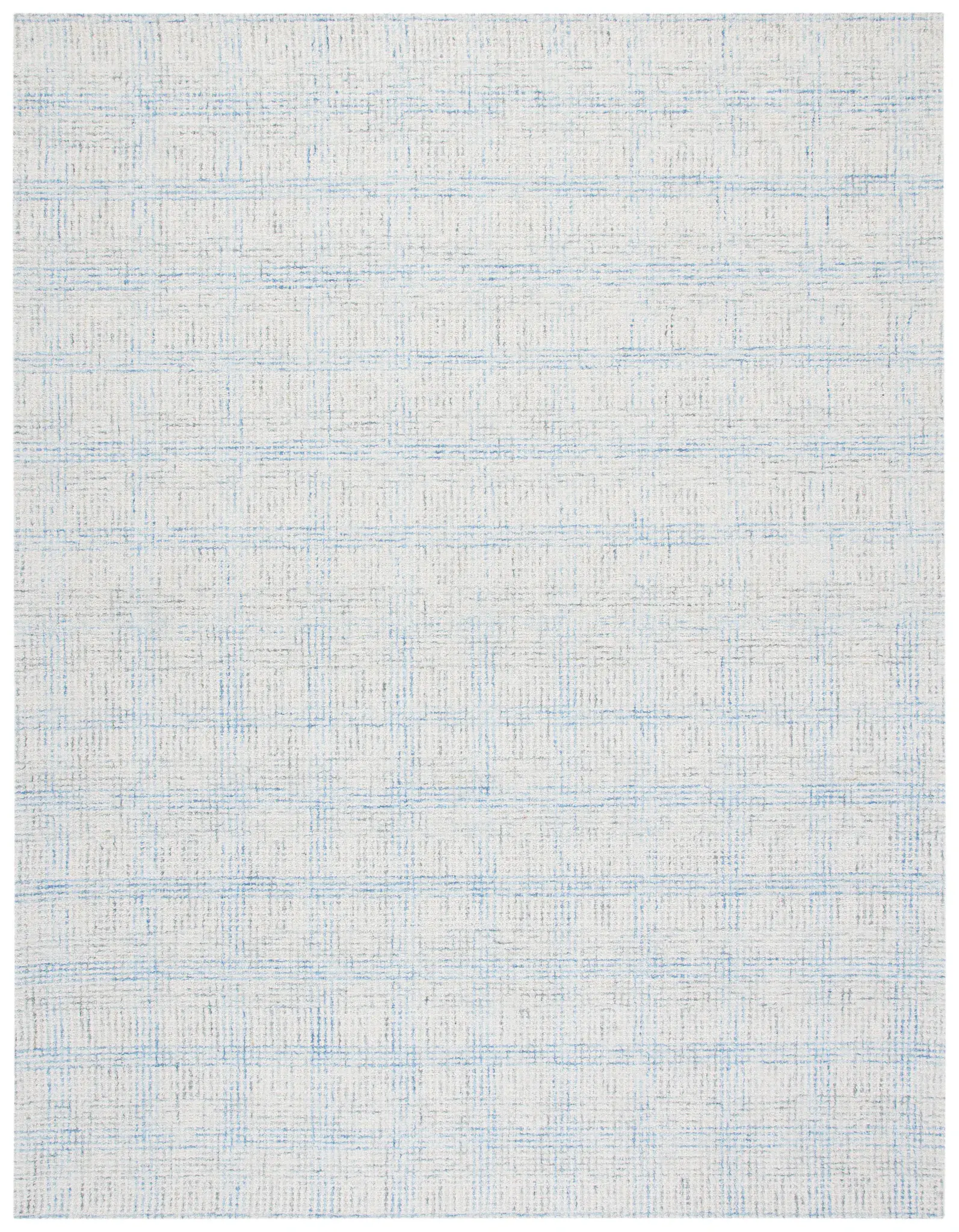 Abstract Linear Grid Hand-Tufted Wool Rug