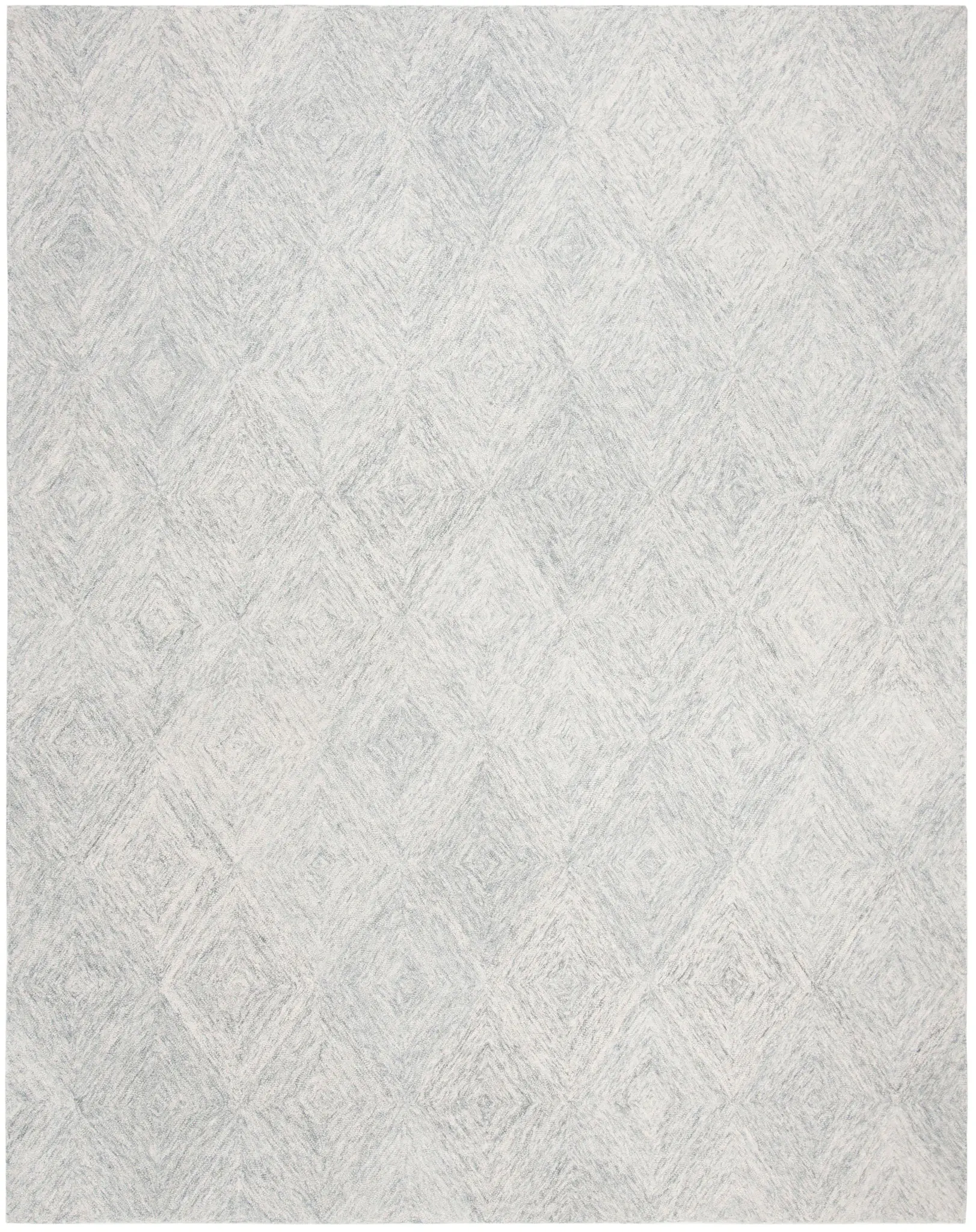 Abstract Tonal Diamond Hand-Tufted Wool Rug