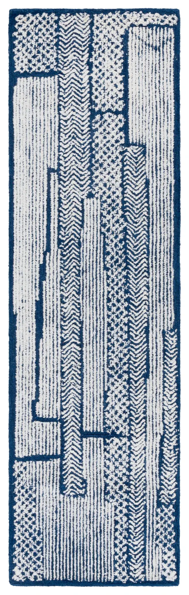 Abstract Patchwork Hand-Tufted Wool Rug