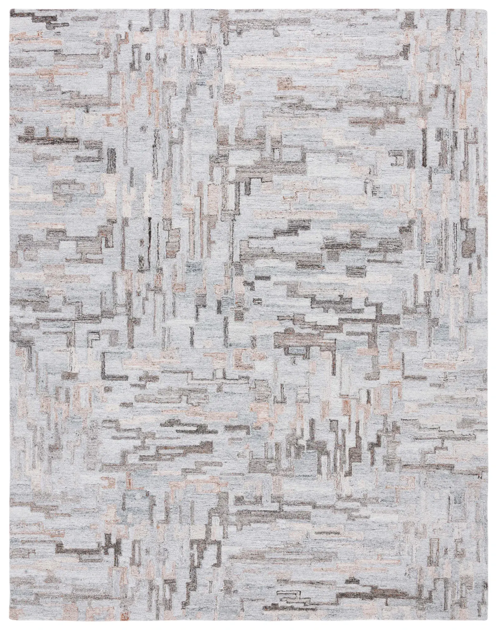 Abstract Abstract Tile Hand-Tufted Rug