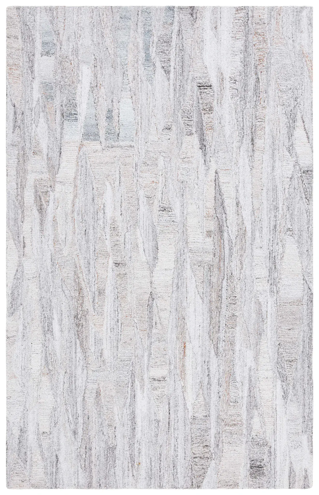 Abstract Bark Abstract Hand-Tufted Rug