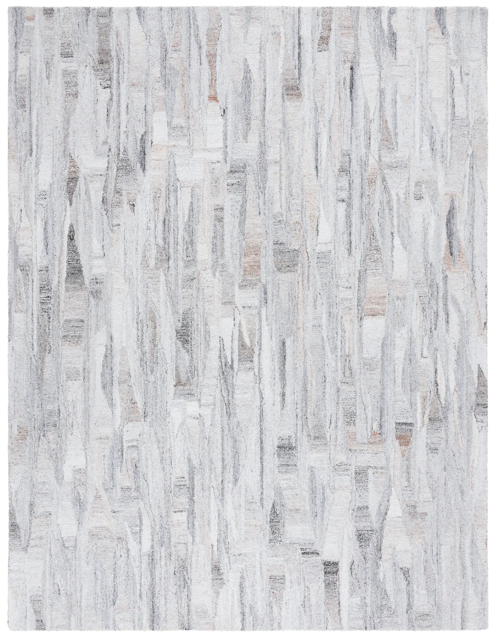 Abstract Bark Abstract Hand-Tufted Rug