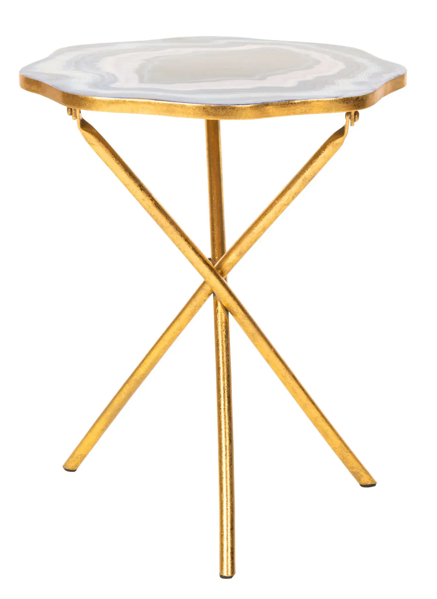 Celeste Faux Agate Side Table