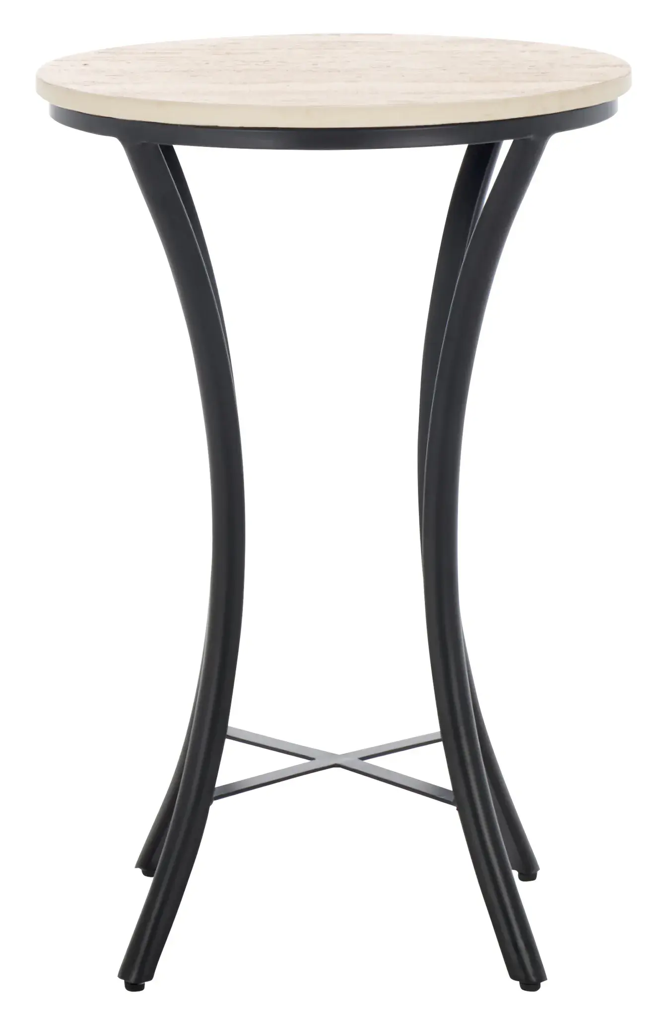 Saxony Travertine Side Table