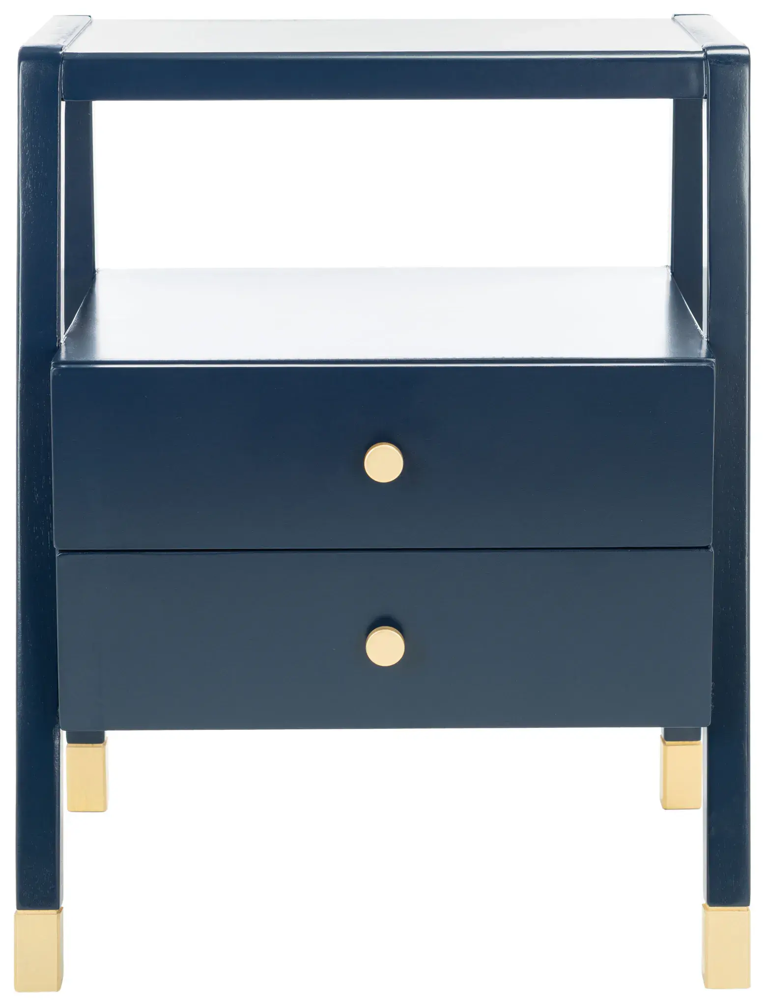 Cove Two-Drawer One-Shelf Accent Table