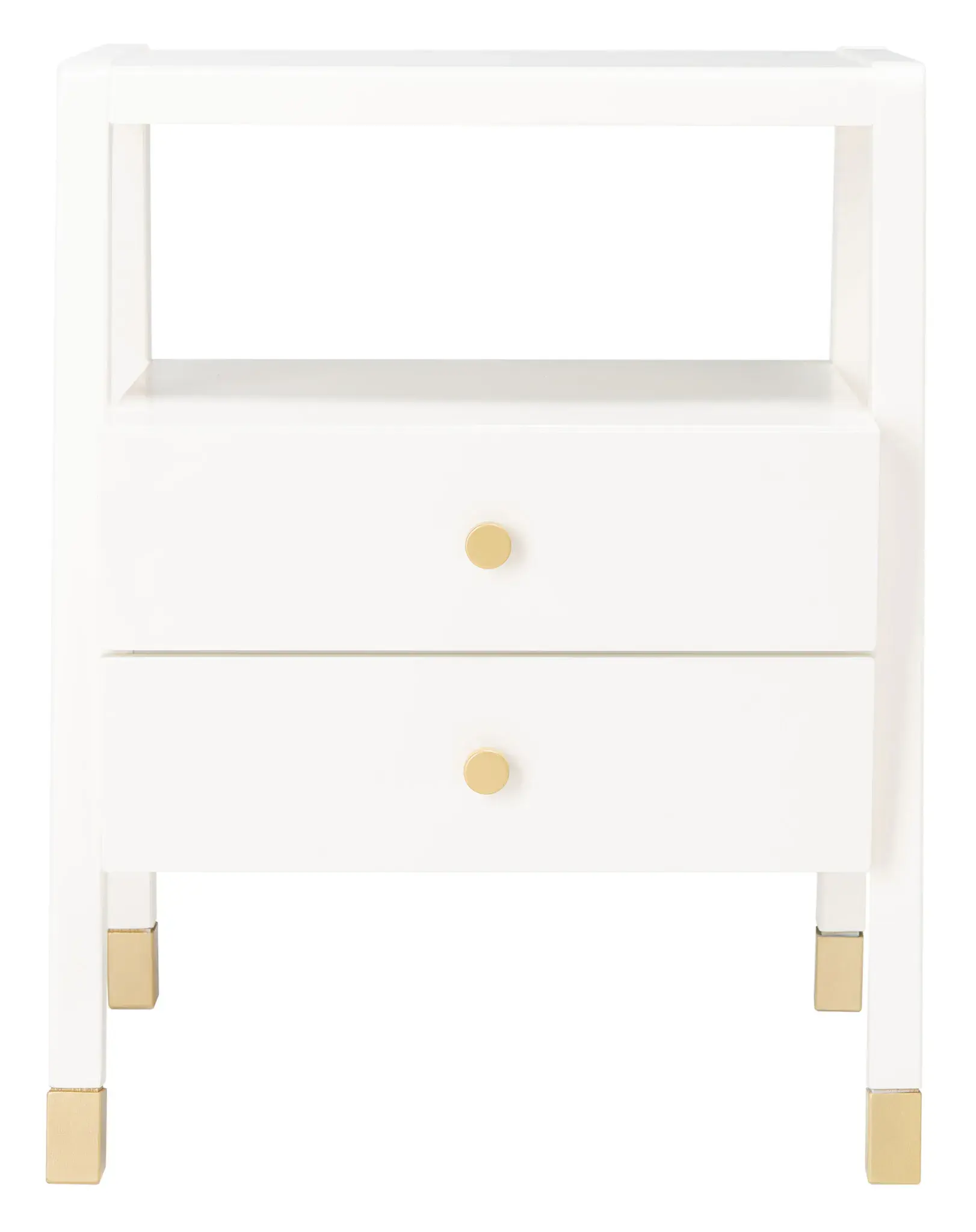 Cove Two-Drawer One-Shelf Accent Table