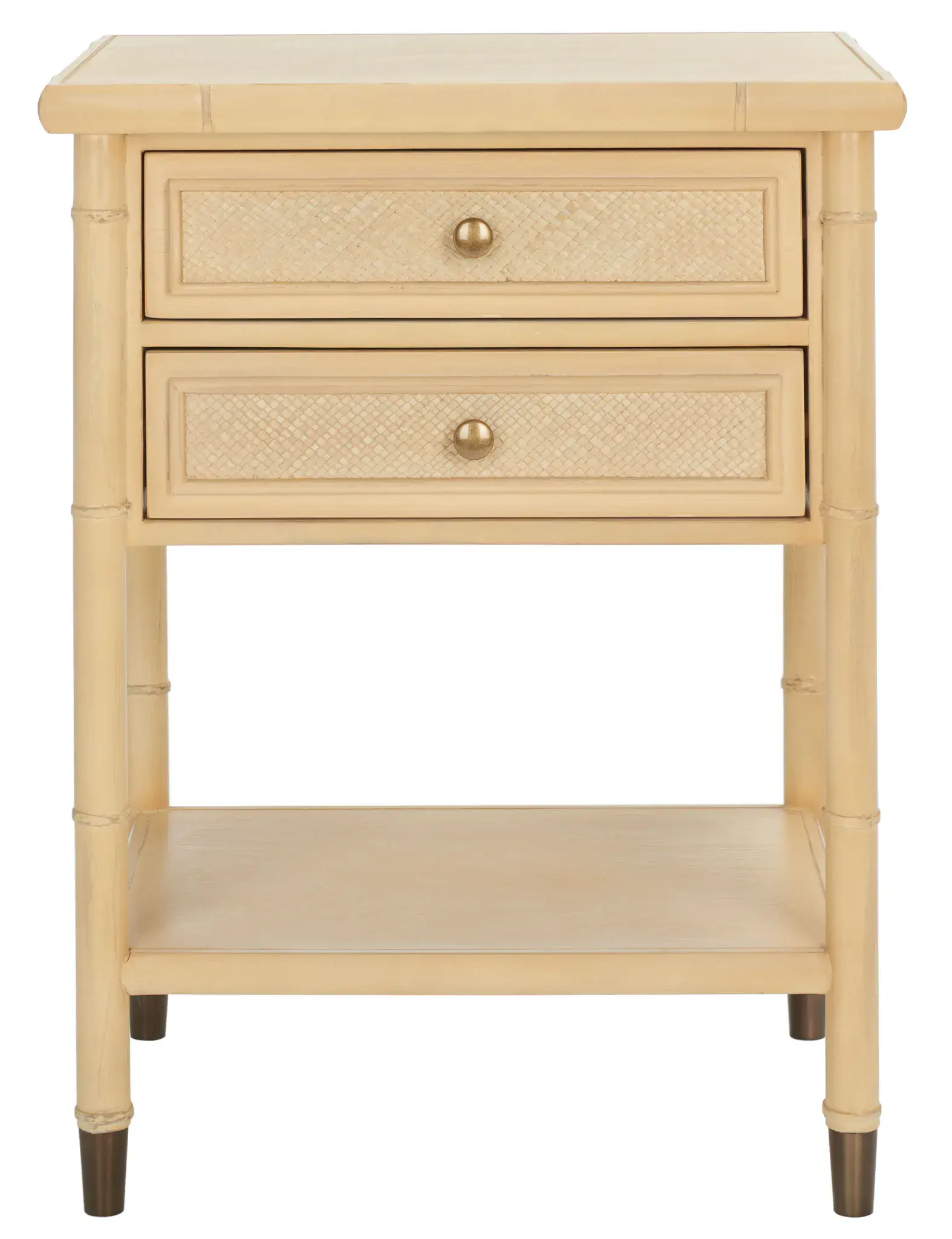 Ahab Two-Drawer One-Shelf Accent Table