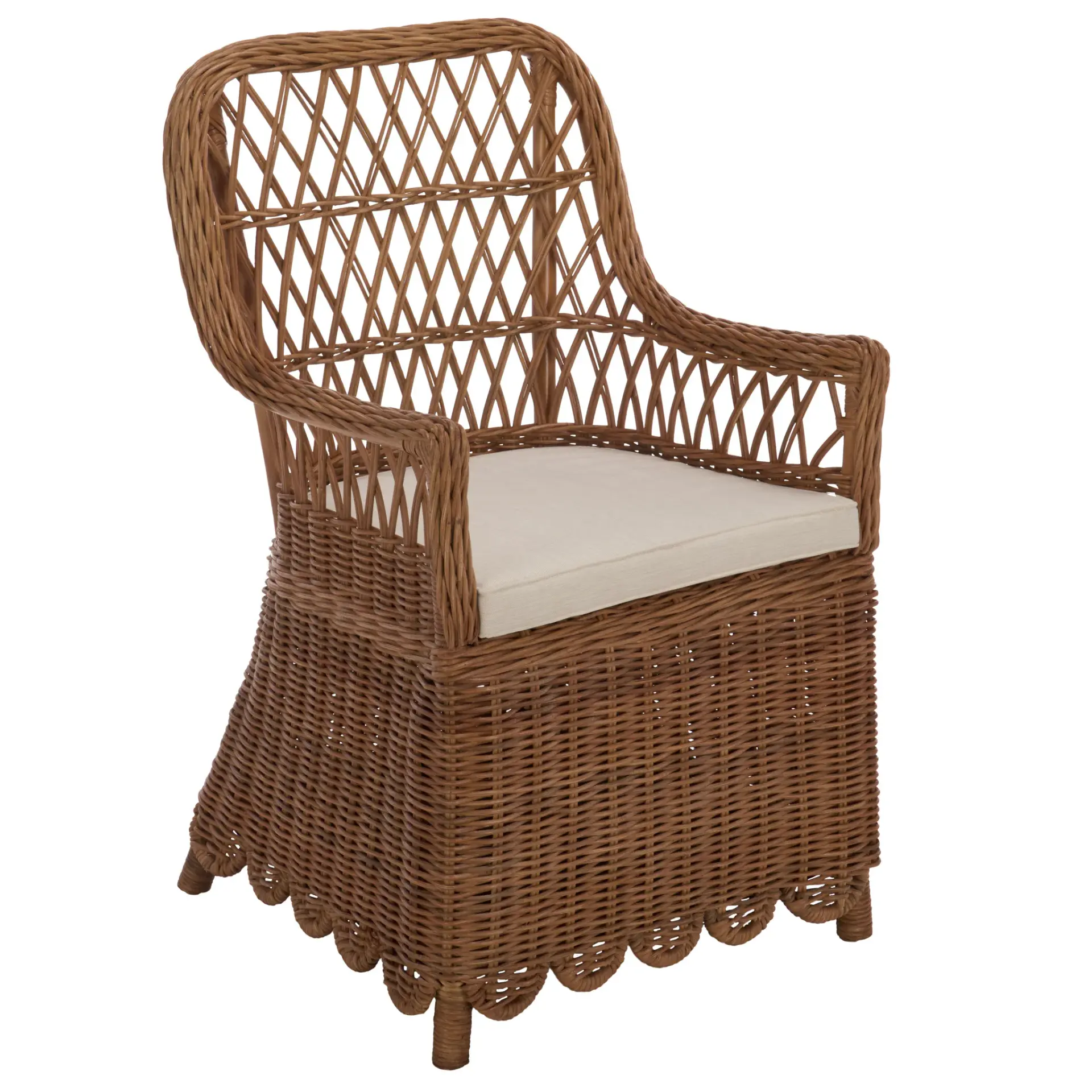 Manon Scallop Accent Chair With Cushion