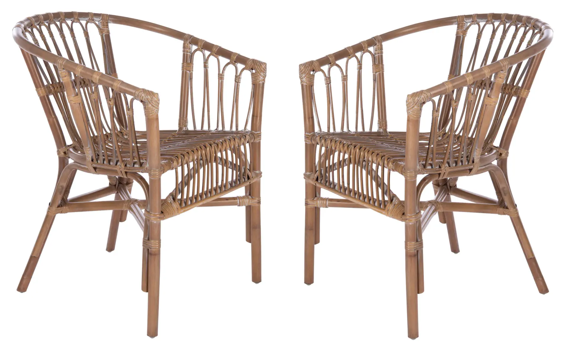 Adriana Rattan Accent Chair (Set of 2)