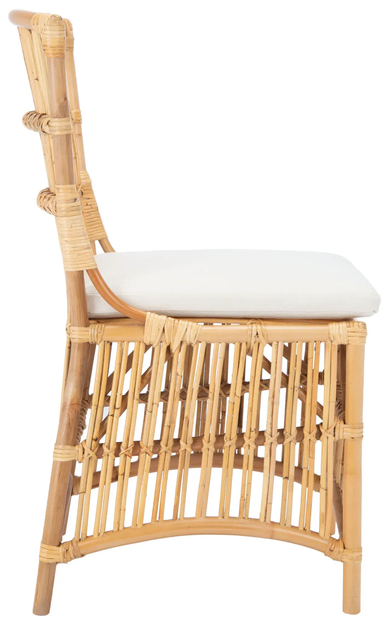 Erika Rattan Accent Chair With Cushion (Set of 2)