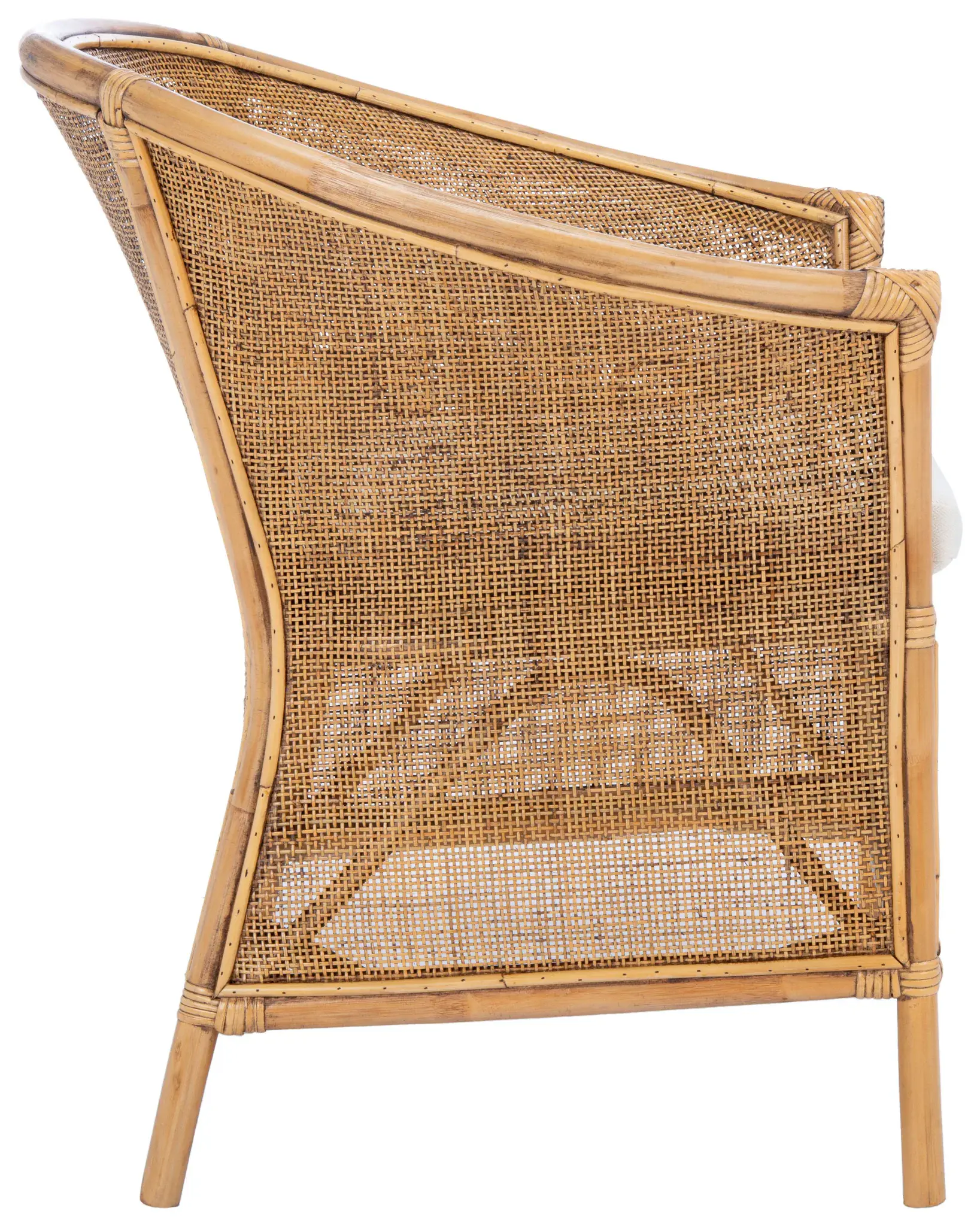 Jessica Rattan Accent Chair With Cushion