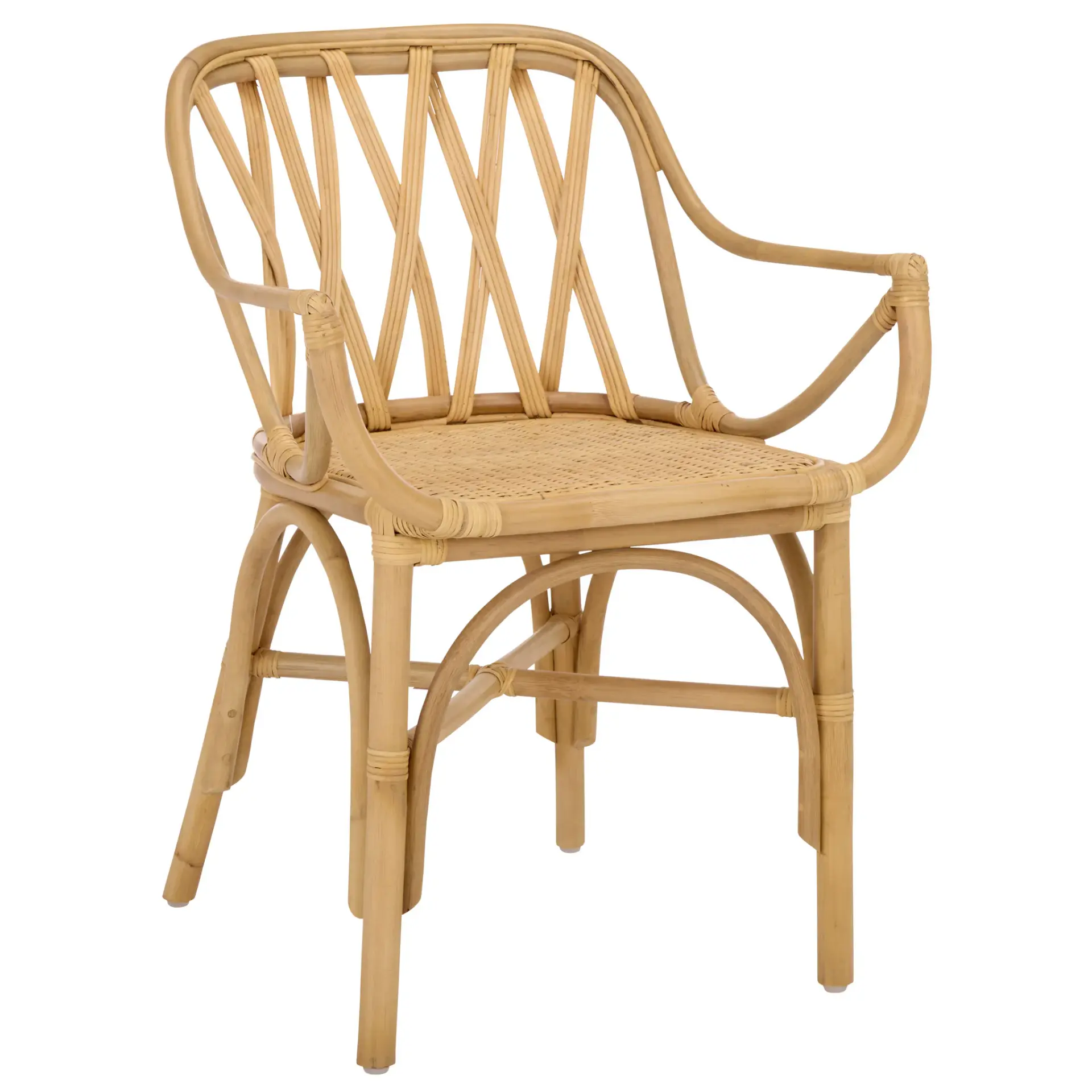 Serafima Rattan Arm Chair (Set Of 2)